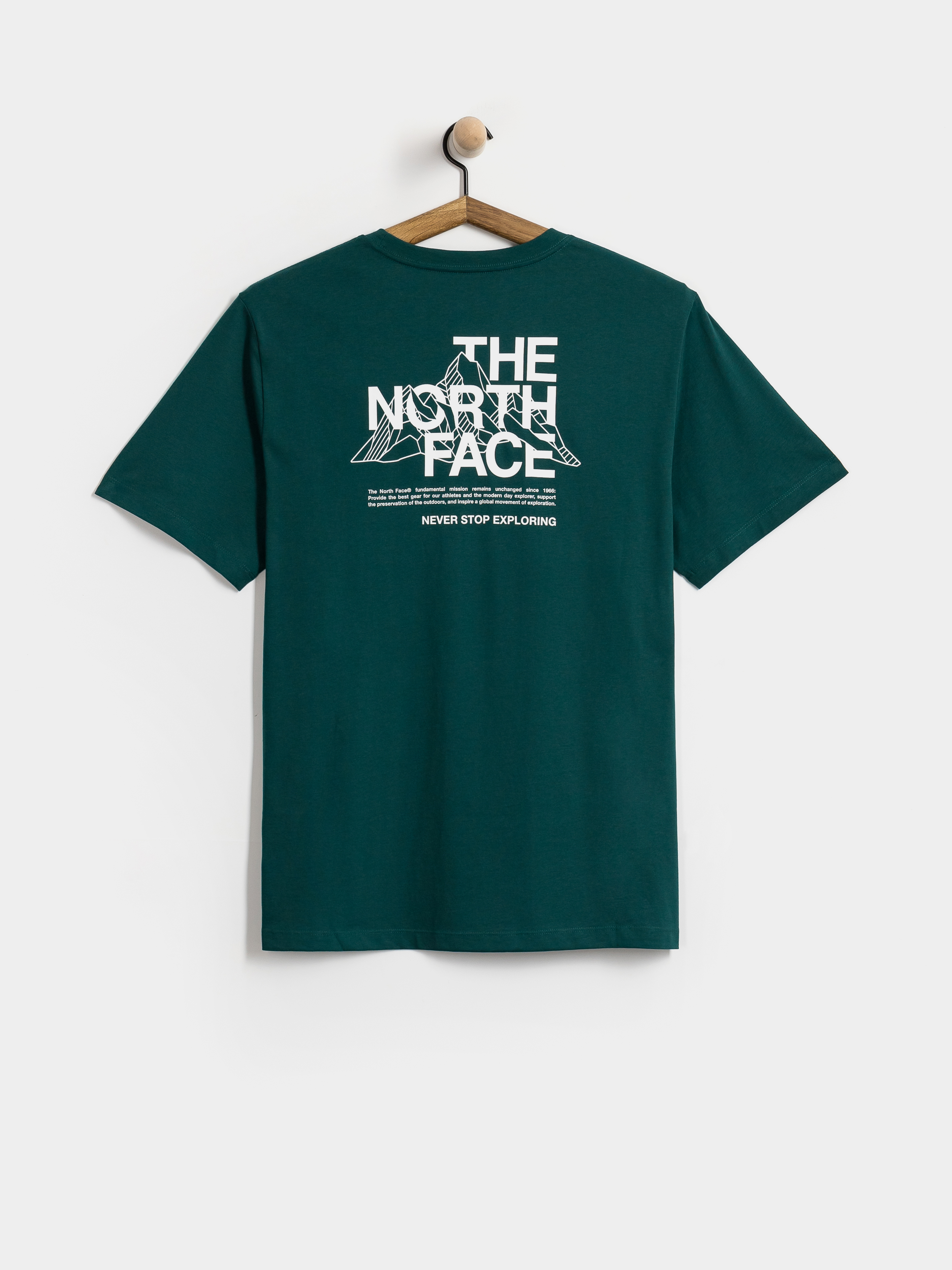 Póló The North Face Mountain Sketch (pacific teal)