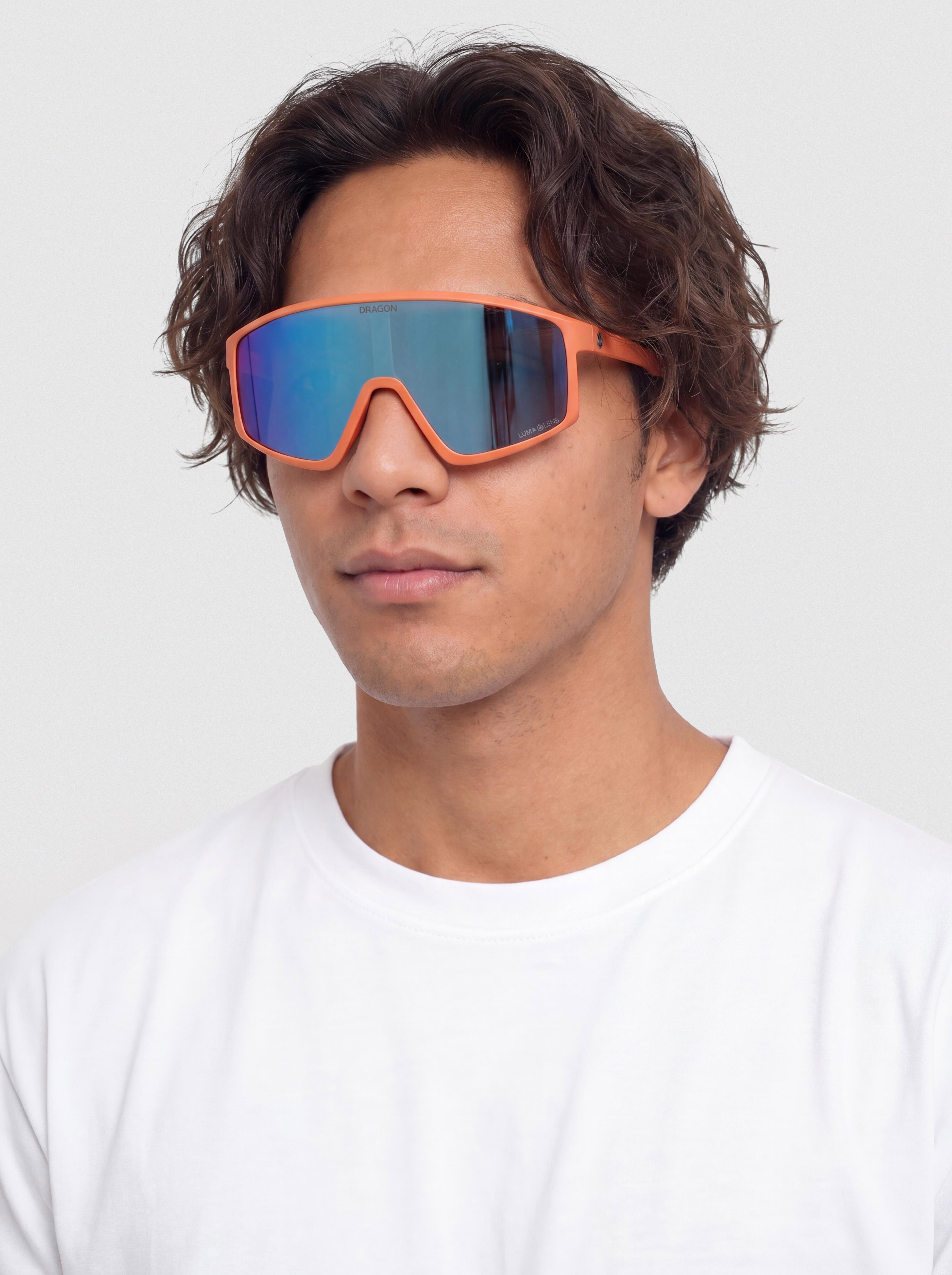 Dragon Amped Napszemu00fcvegek (matte flame/lumalens blue ion)