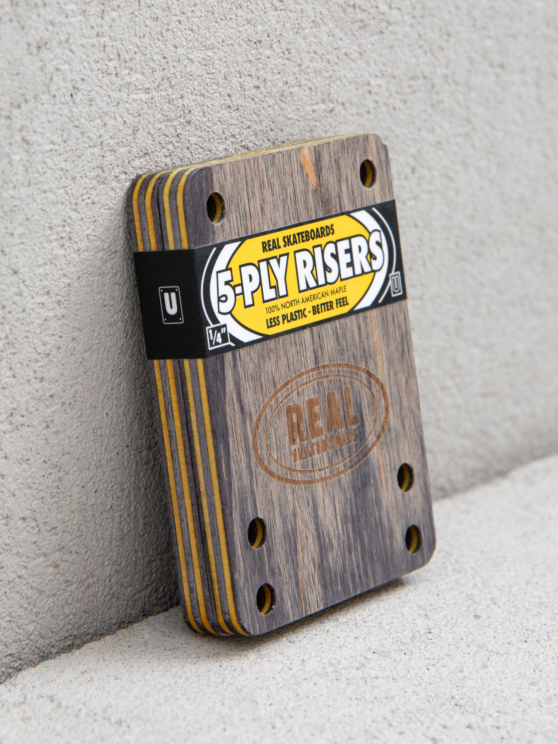 Real 5 Ply Risers Alátétek (black/yellow)