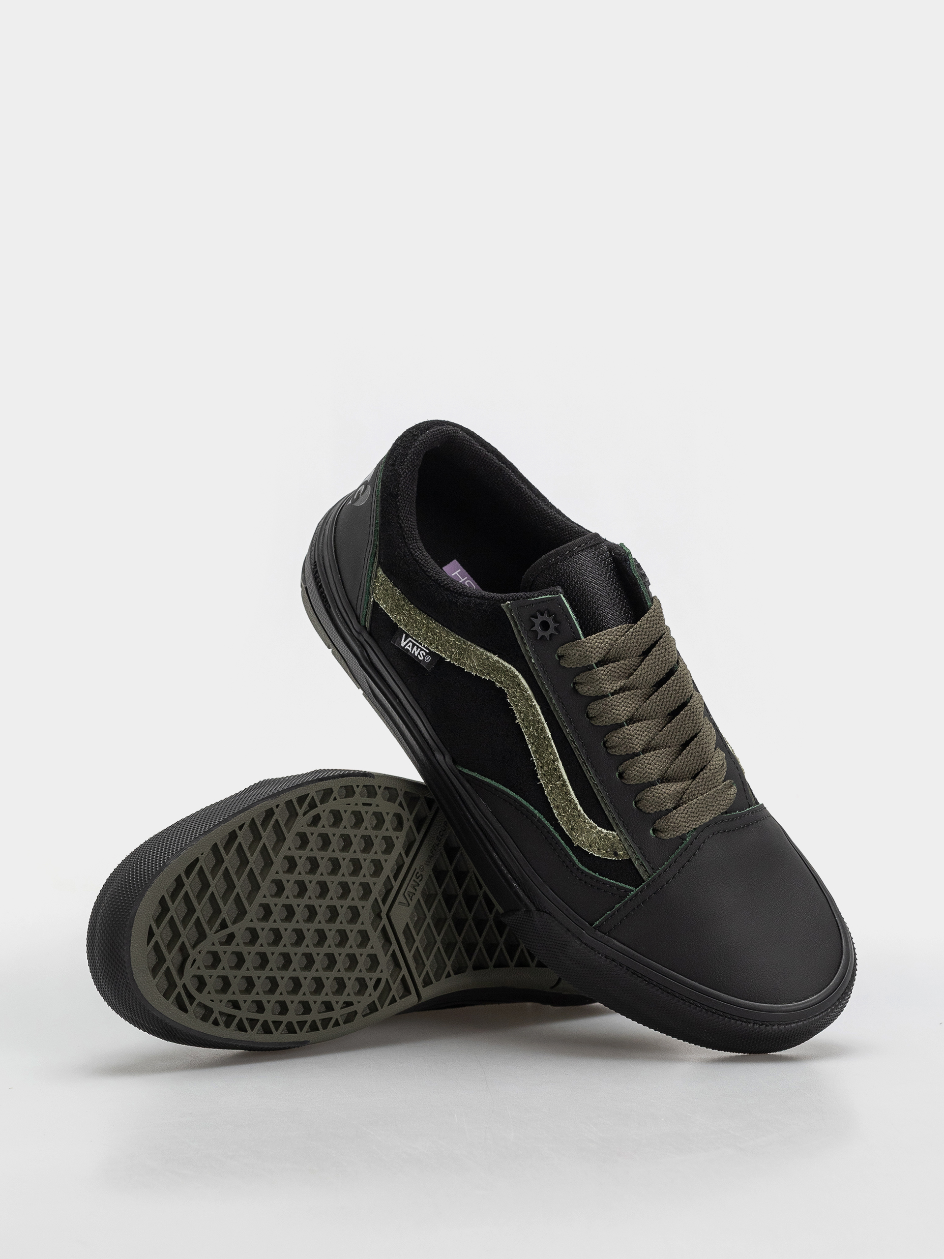 Vans Skate Old Skool Wafflecup Cipők (green/black)