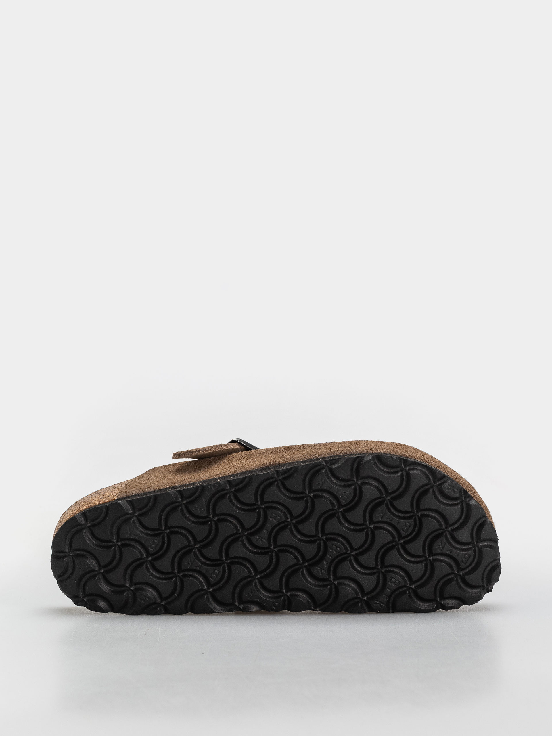 Birkenstock Boston Suede Leather Narrow Flip-flop papucsok (dark tea)