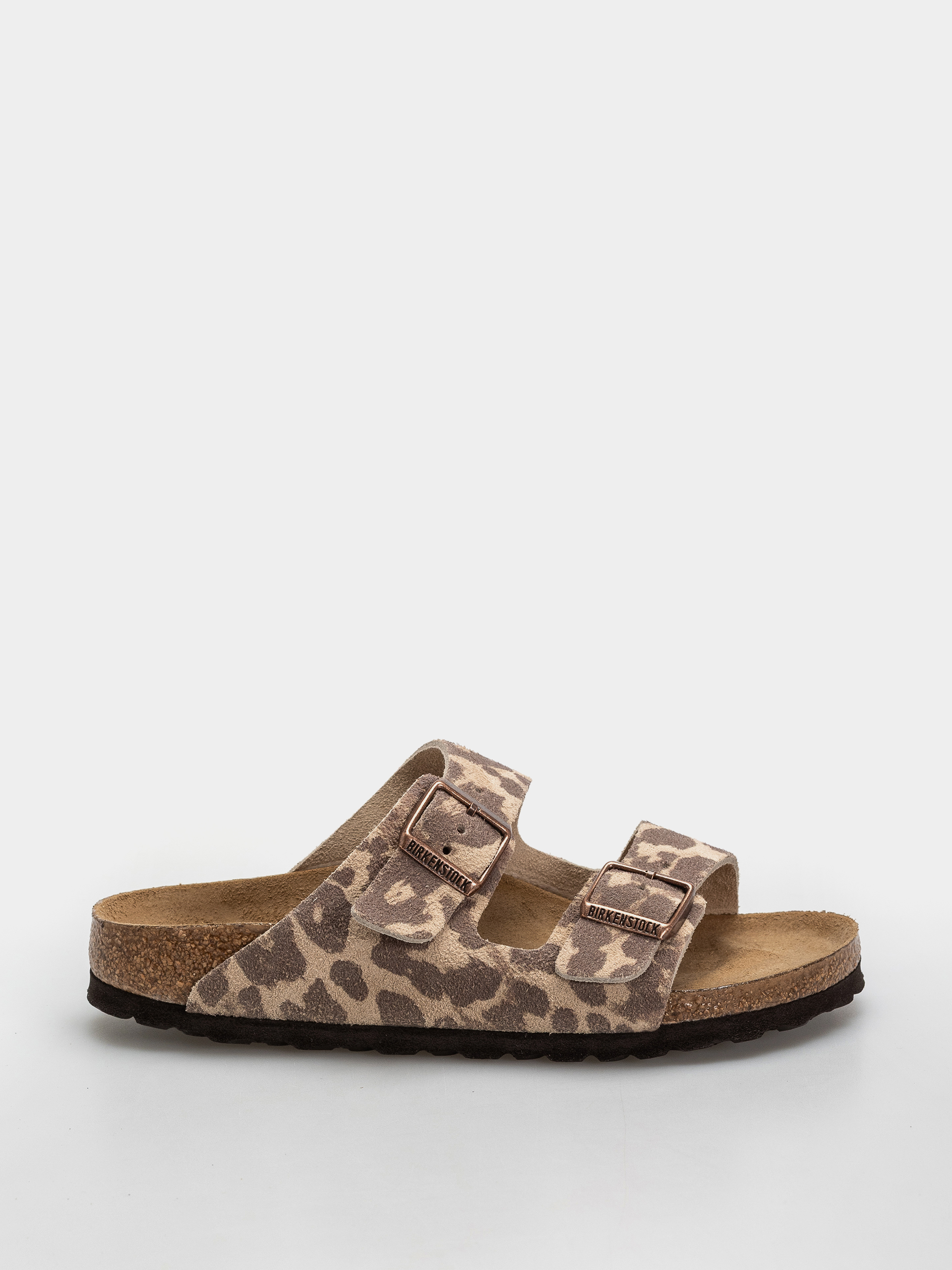 Birkenstock Arizona Suede Leather Narrow Flip-flop papucsok (leo sandcastle)