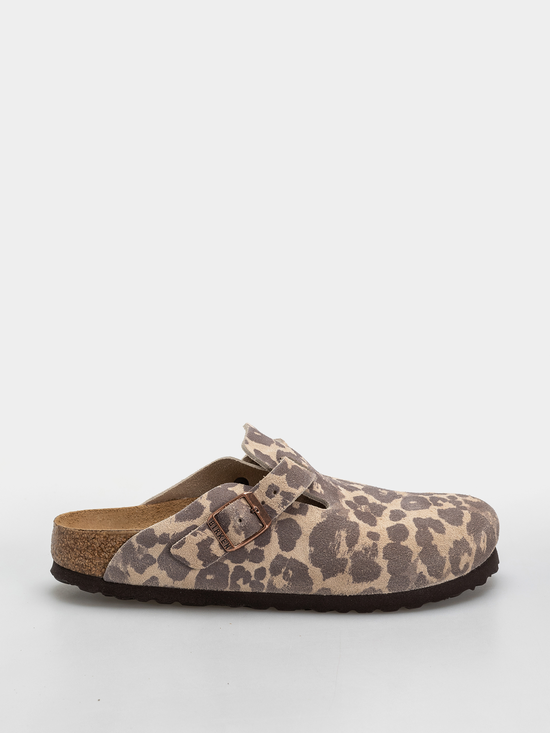 Birkenstock Boston Suede Leather Narrow Flip-flop papucsok (leo sandcastle)