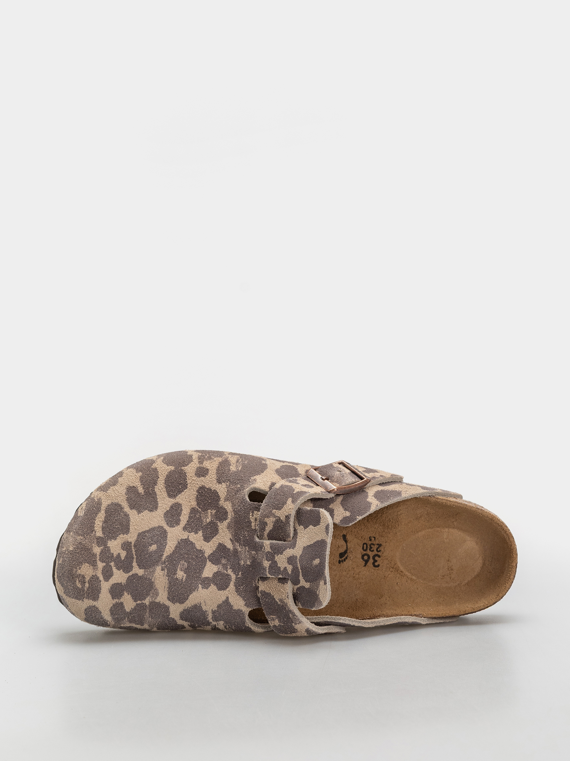 Birkenstock Boston Suede Leather Narrow Flip-flop papucsok (leo sandcastle)