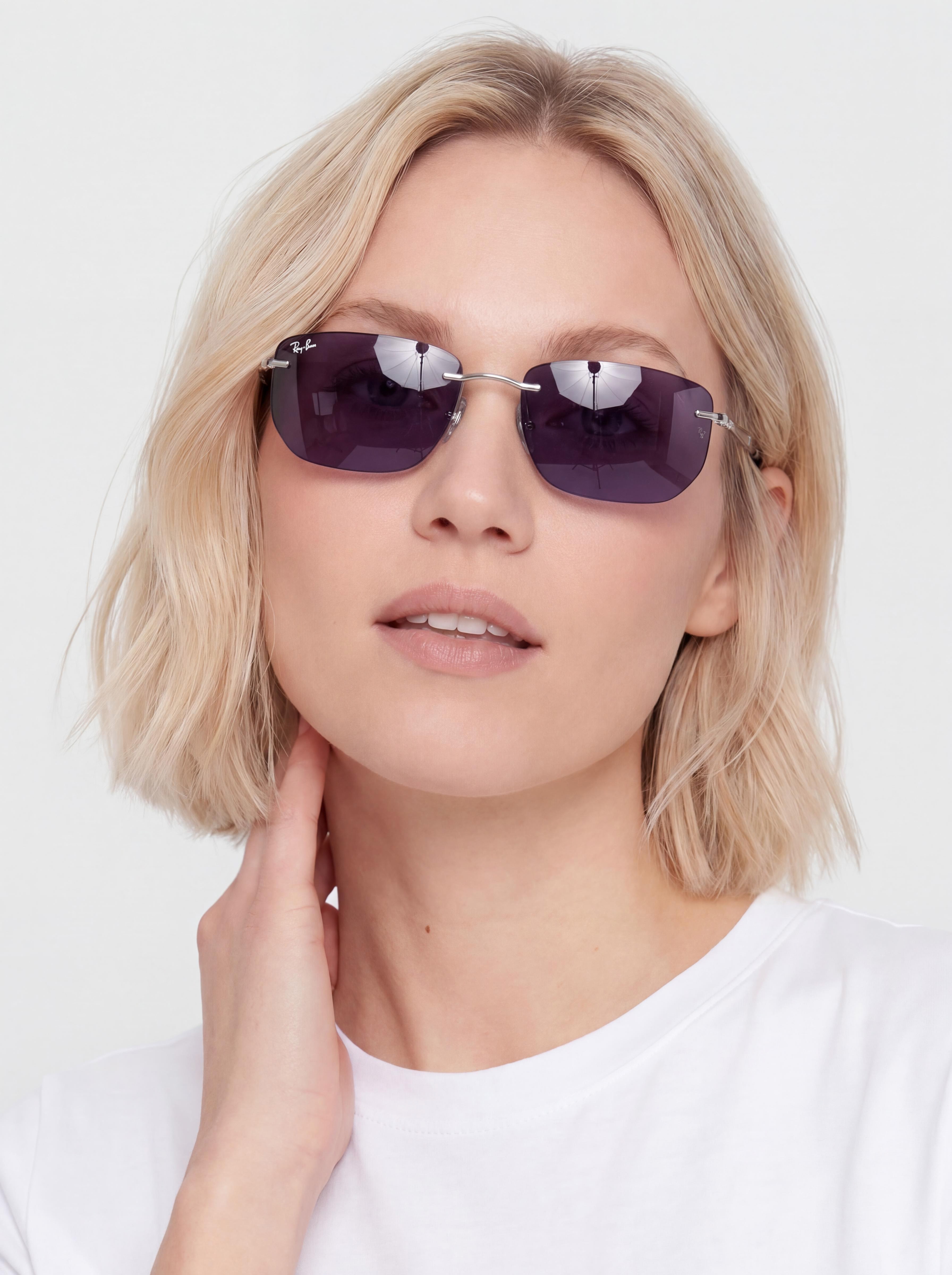 Napszemüvegek Ray-Ban Rb3768 Transitions Color Touch (polerowany srebrny/ametyst transitions)