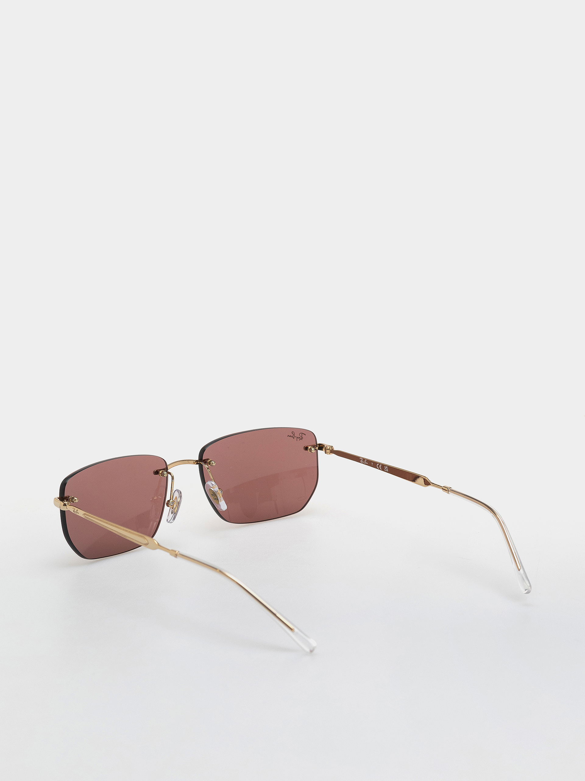 Ray-Ban Rb3768 Napszemüvegek (polerowany złoto arista/ciemnopurple i lustrzany red)