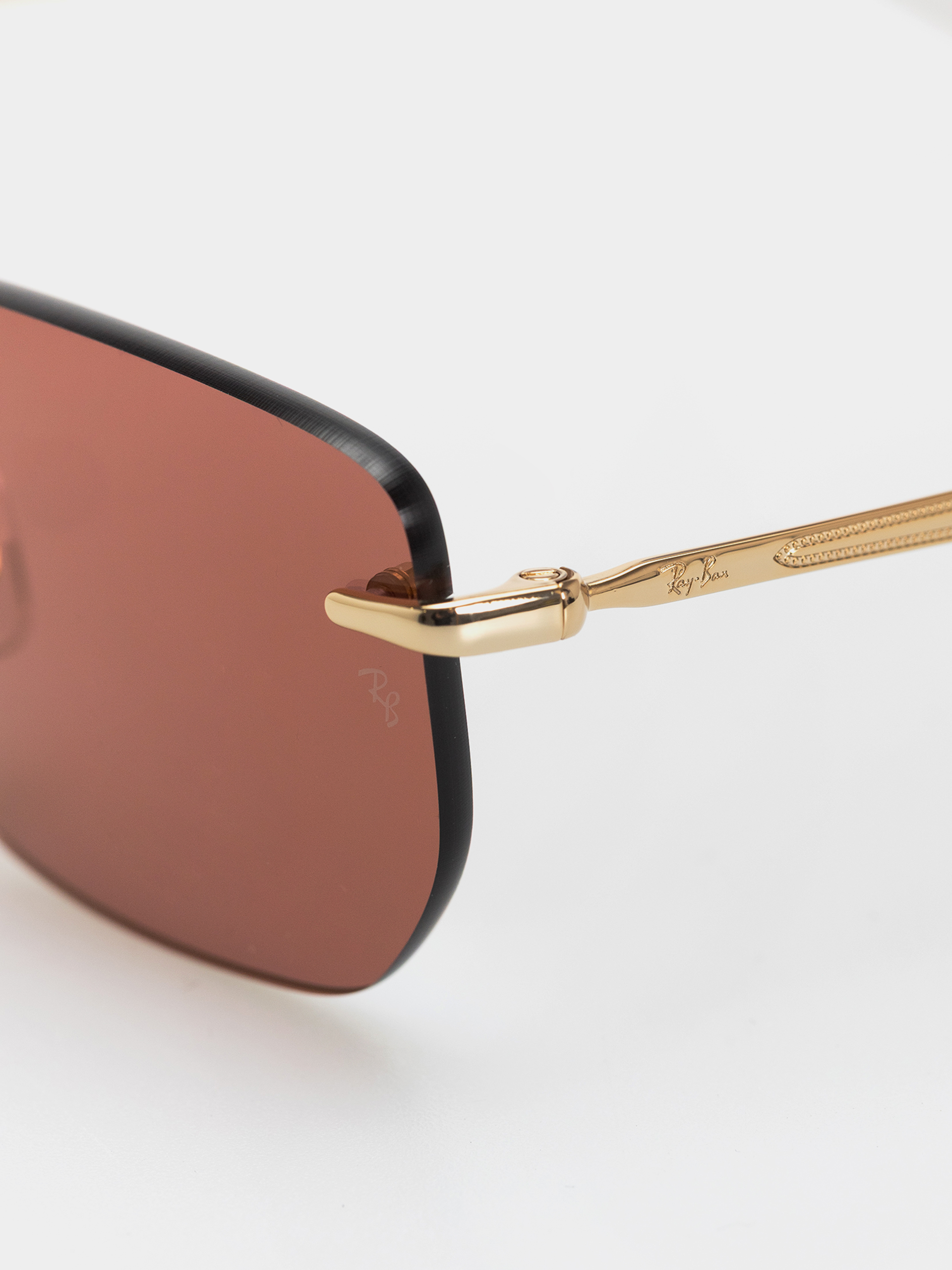Ray-Ban Rb3768 Napszemüvegek (polerowany złoto arista/ciemnopurple i lustrzany red)