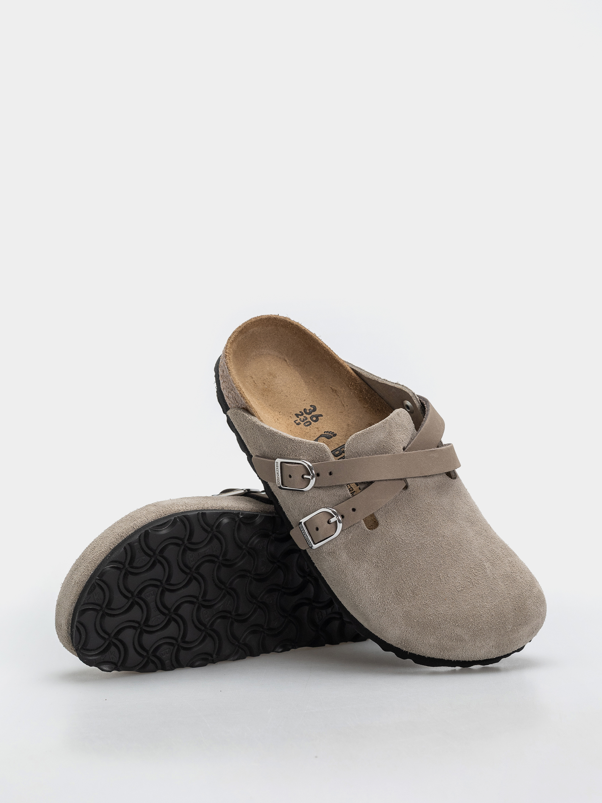 Birkenstock Blair Suede Leather Narrow Wmn Flip-flop papucsok (taupe)