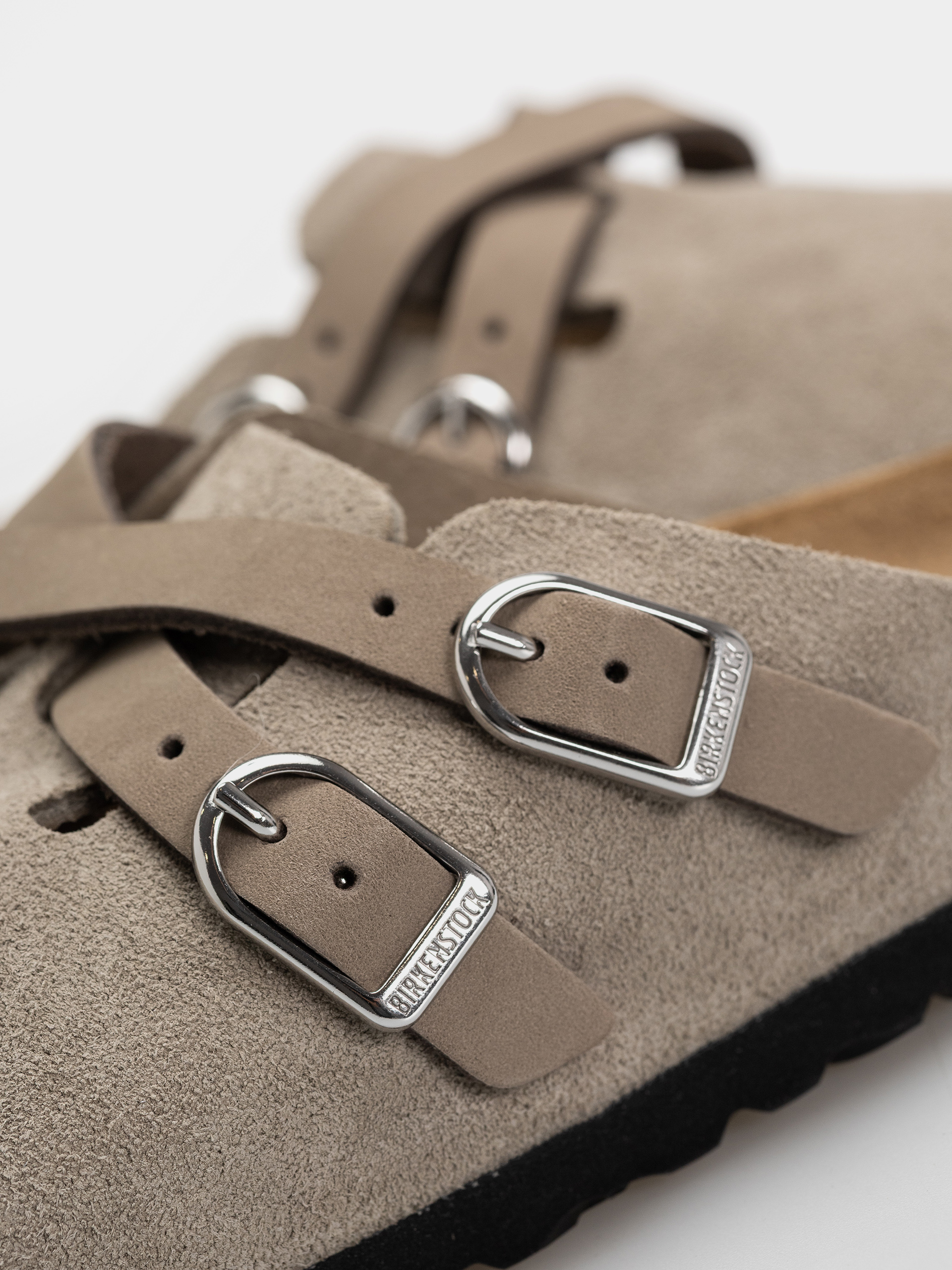 Birkenstock Blair Suede Leather Narrow Wmn Flip-flop papucsok (taupe)