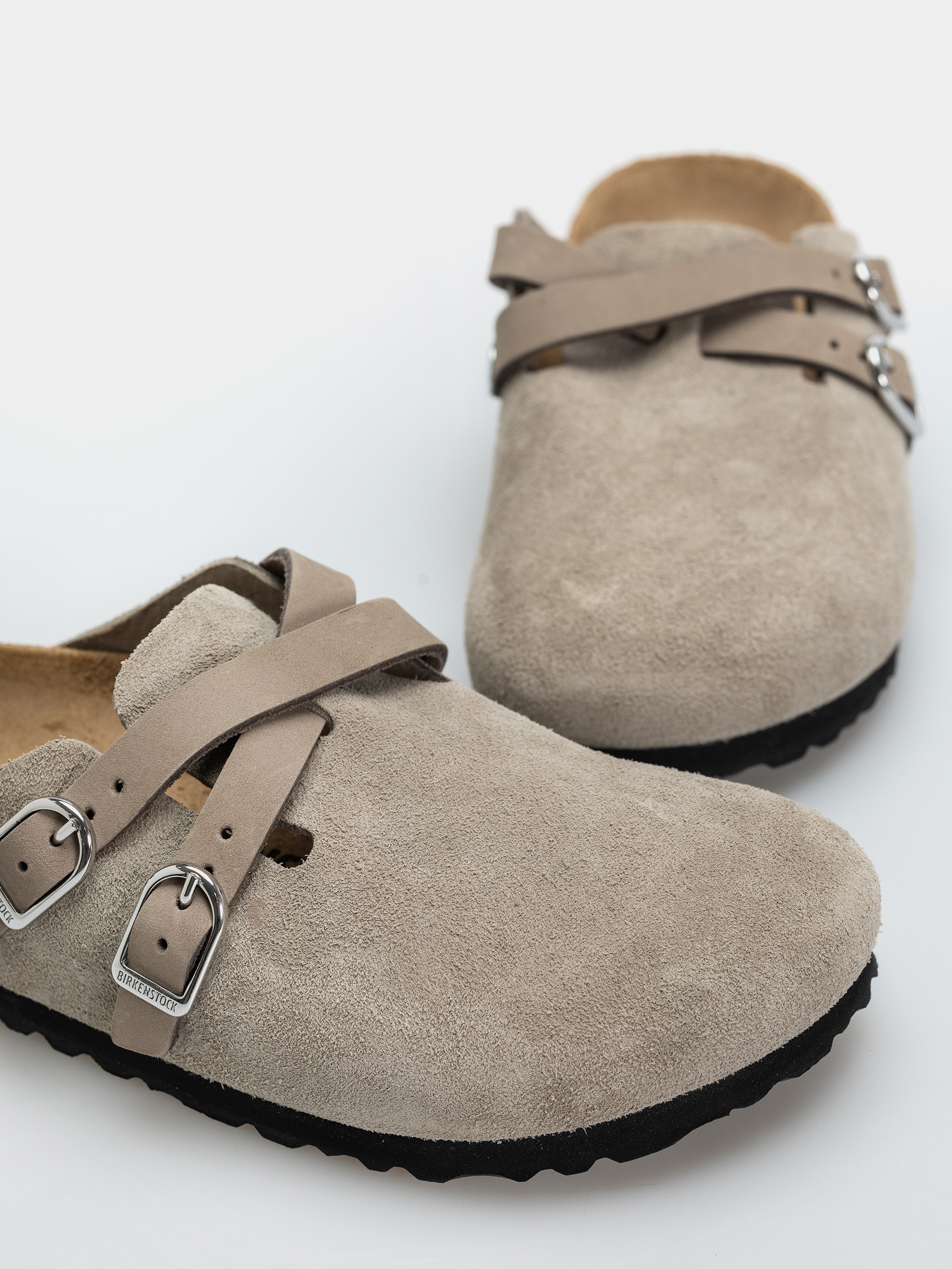 Birkenstock Blair Suede Leather Narrow Wmn Flip-flop papucsok (taupe)