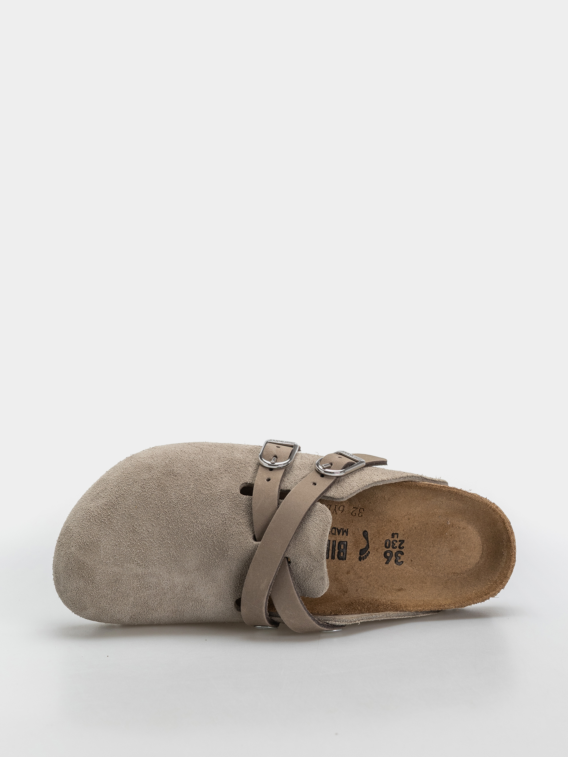 Birkenstock Blair Suede Leather Narrow Wmn Flip-flop papucsok (taupe)