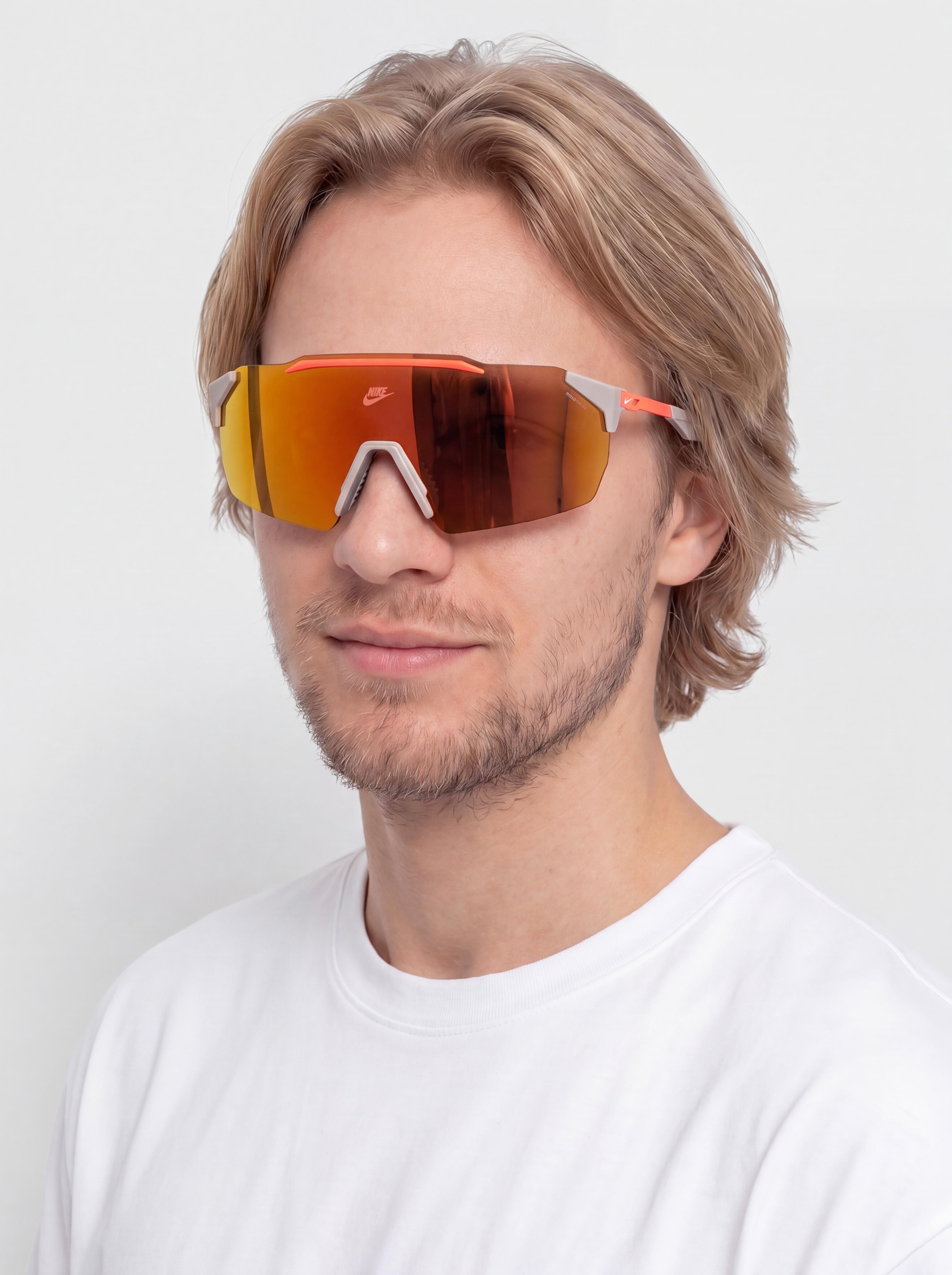 Nike Limitless Shield Napszemu00fcvegek (college grey/orange mirror)