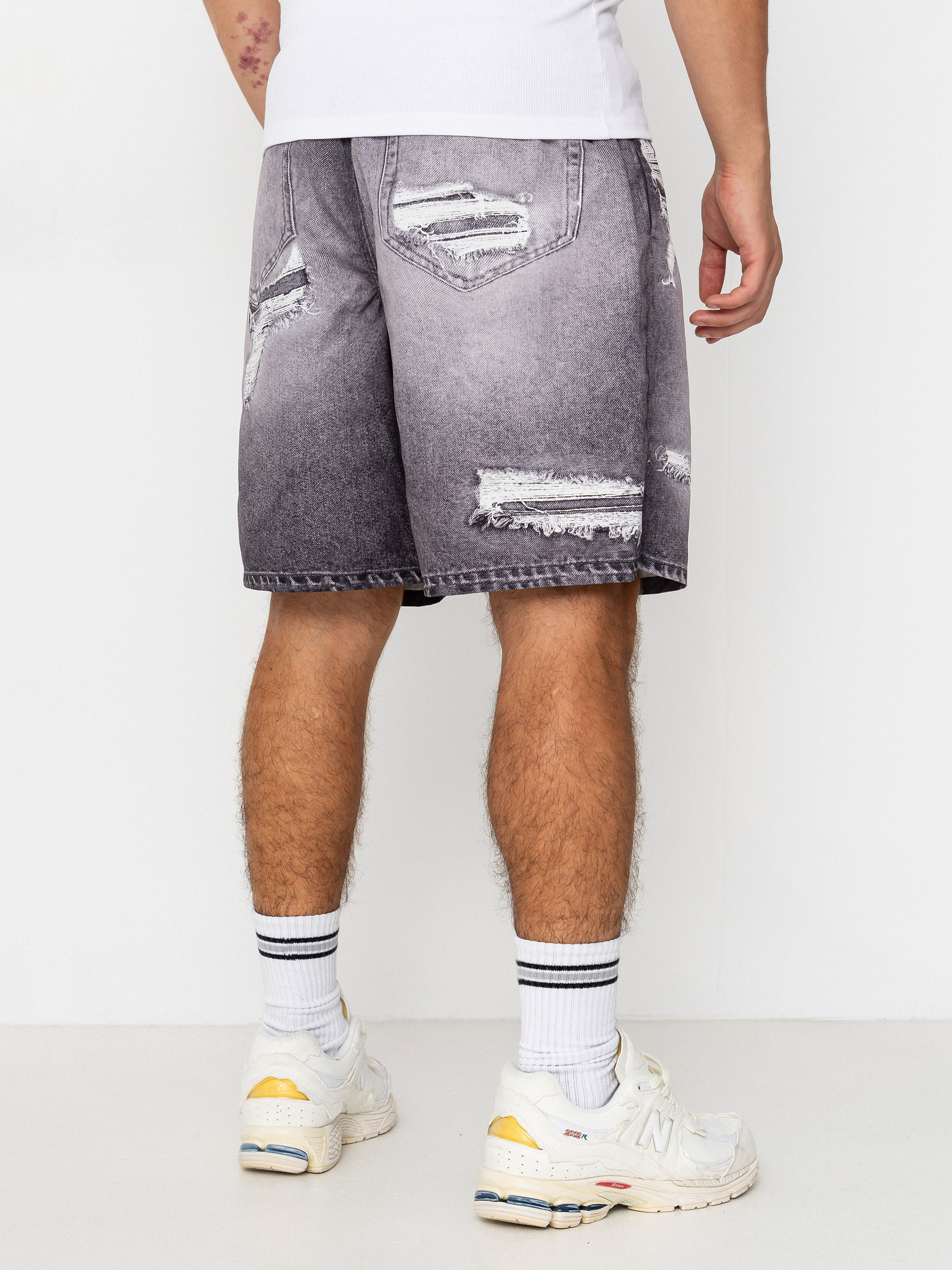 Wasted Paris Destroy Trompe L'Oeil Swimsuit Rövidnadrág (faded black)