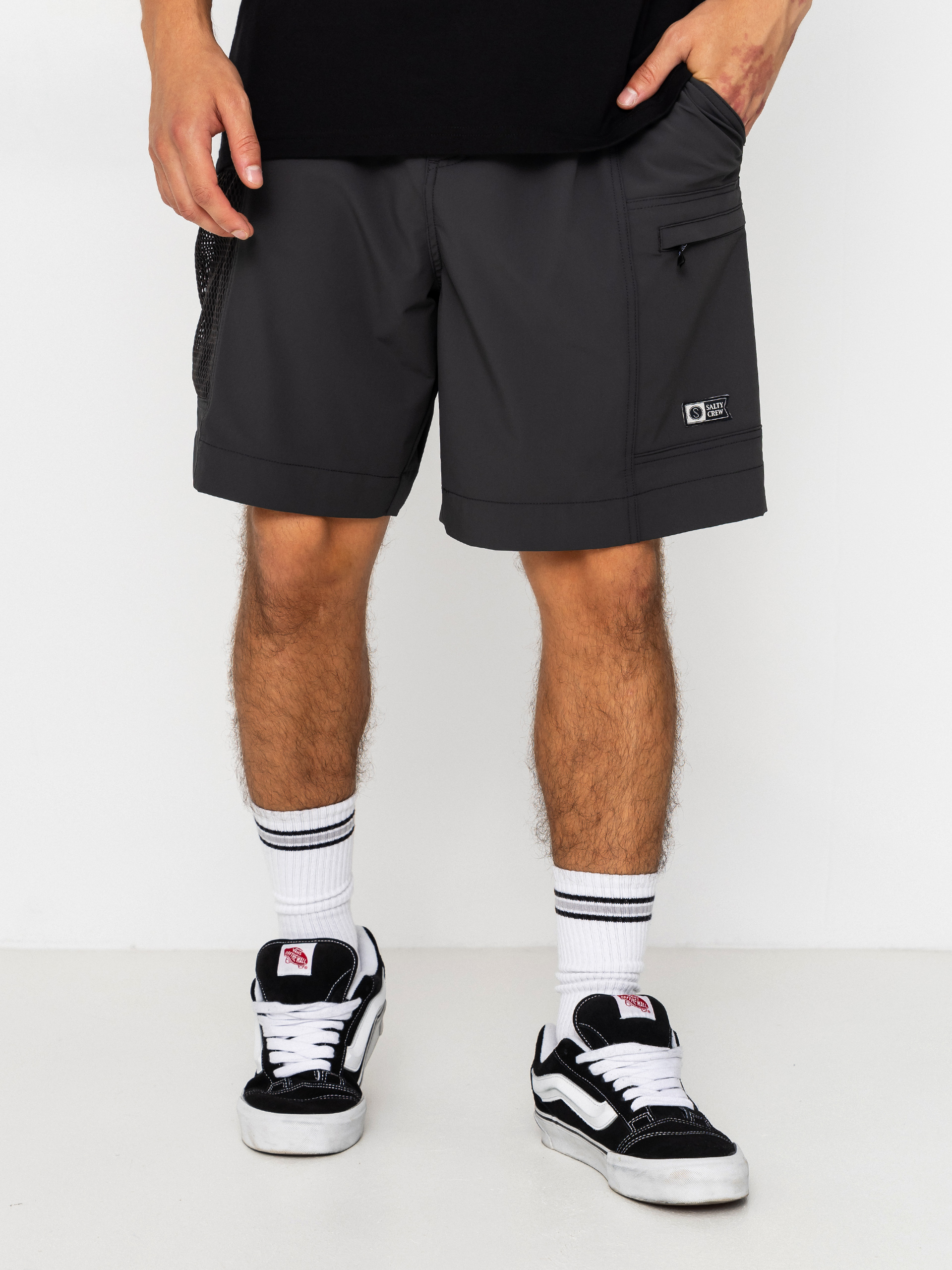 Salty Crew Net Walshort Rövidnadrág (pirate black)
