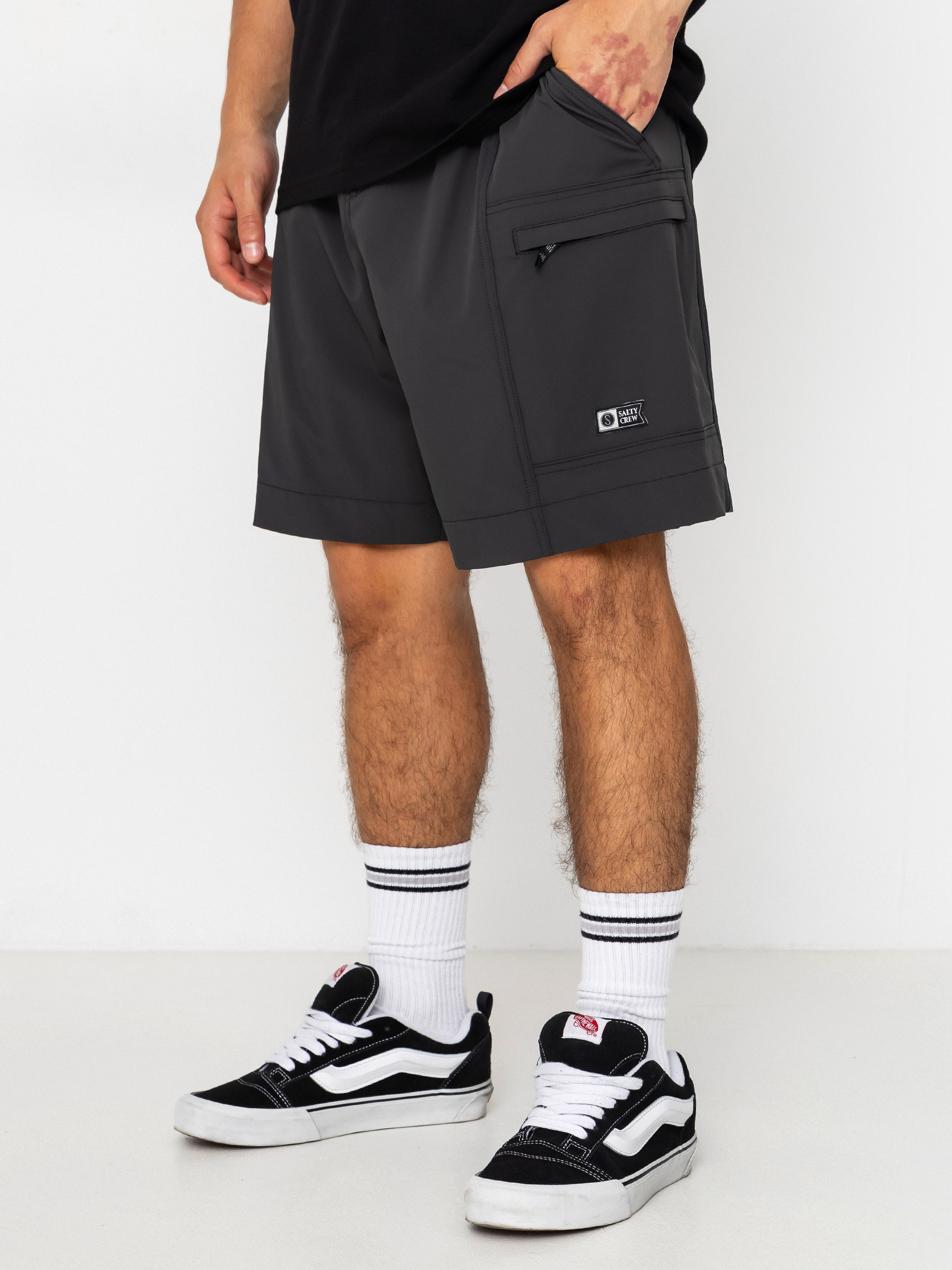 Salty Crew Net Walshort Rövidnadrág (pirate black)