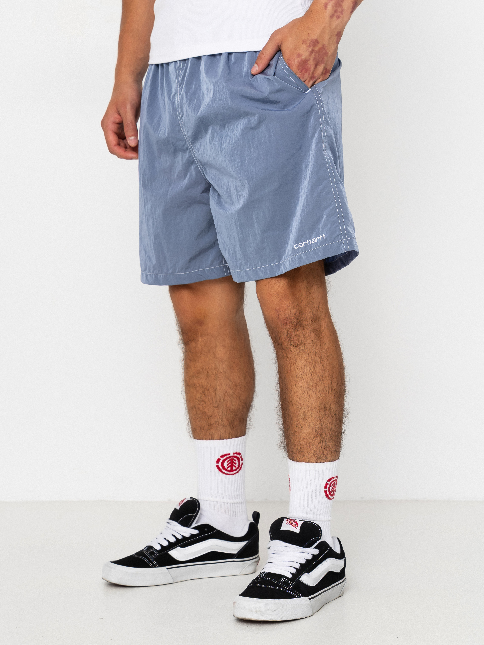 Rövidnadrág Carhartt WIP Canby Swim (gentle blue/white)