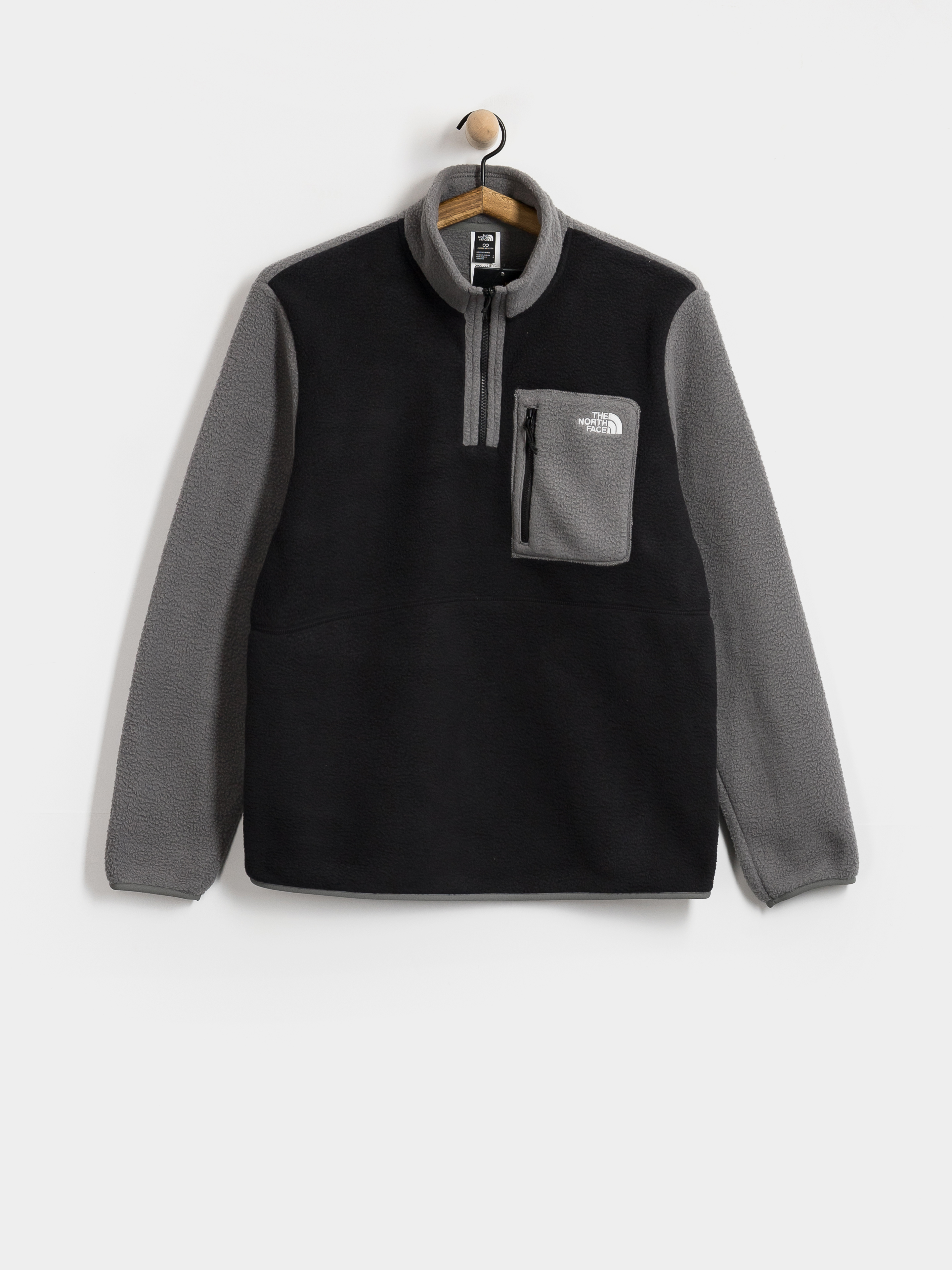 The North Face Yumiori 1/4 Zip Polu00e1r pulu00f3ver (tnf black/smoked pearl)