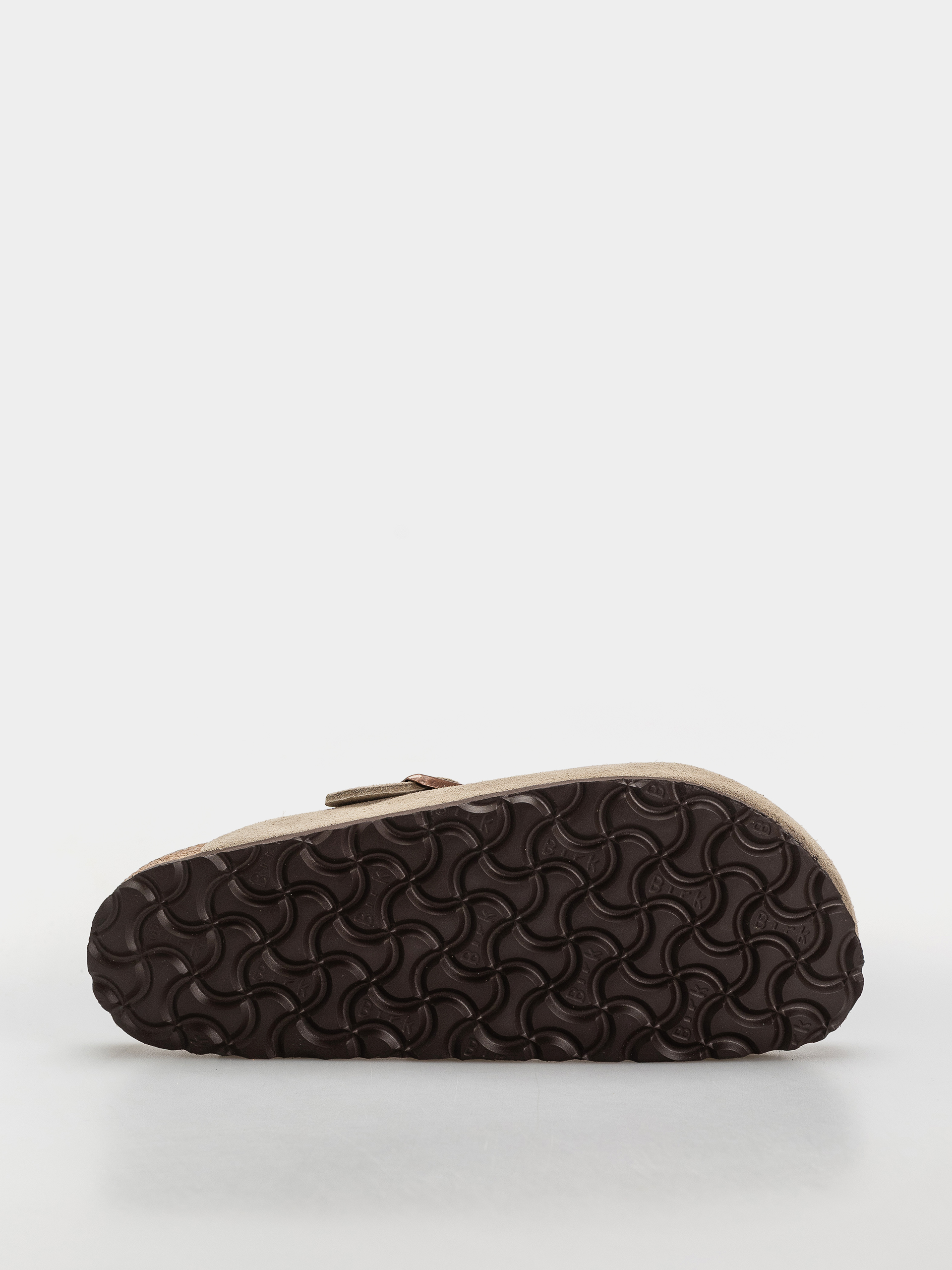 Birkenstock Boston Soft Footbed Suede Leather Narrow Flip-flop papucsok (taupe)