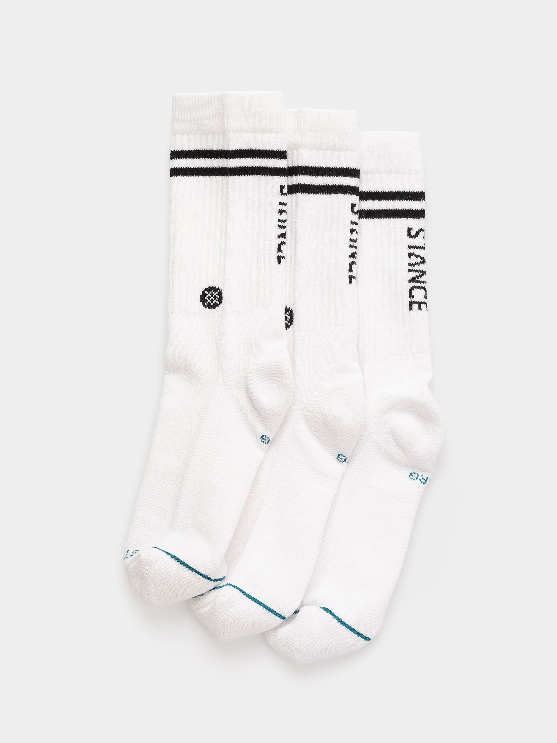 Stance Core 3 Pack Crew Zokni (white)