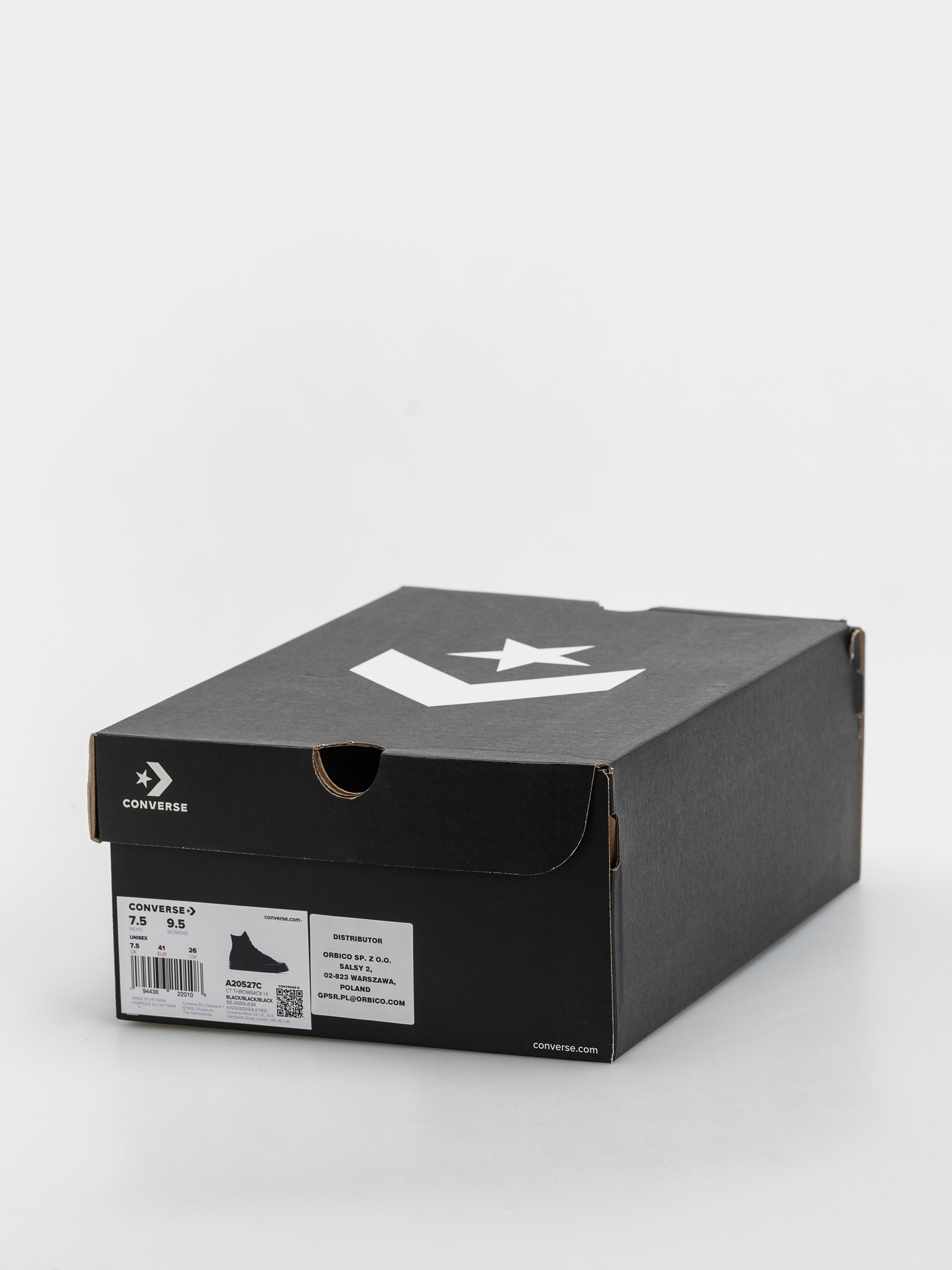 Converse Chuck Taylor Throwback Hi Tornacipők (black/black/black)