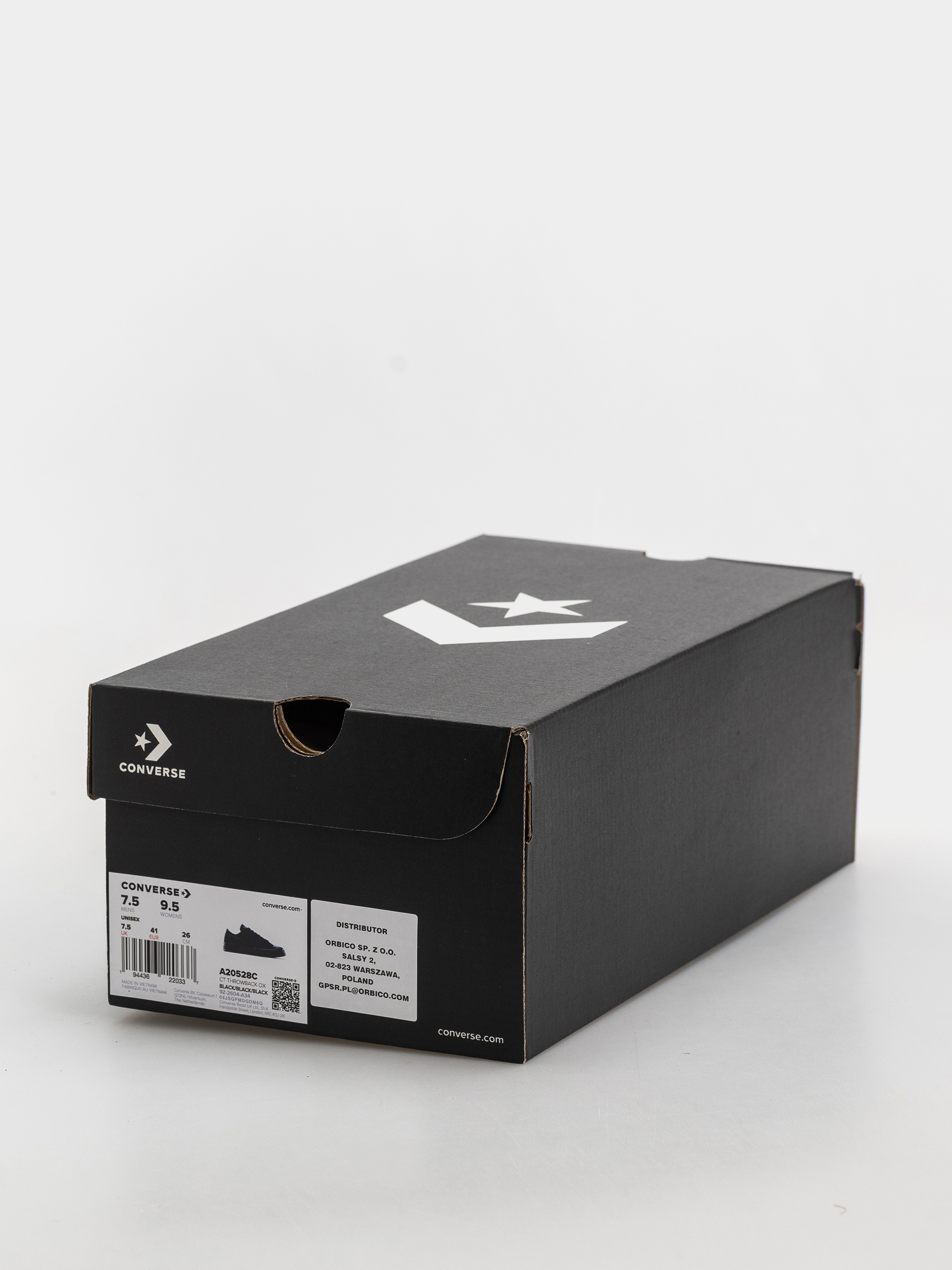 Converse Chuck Taylor Throwback Ox Tornacipők (black/black/black)