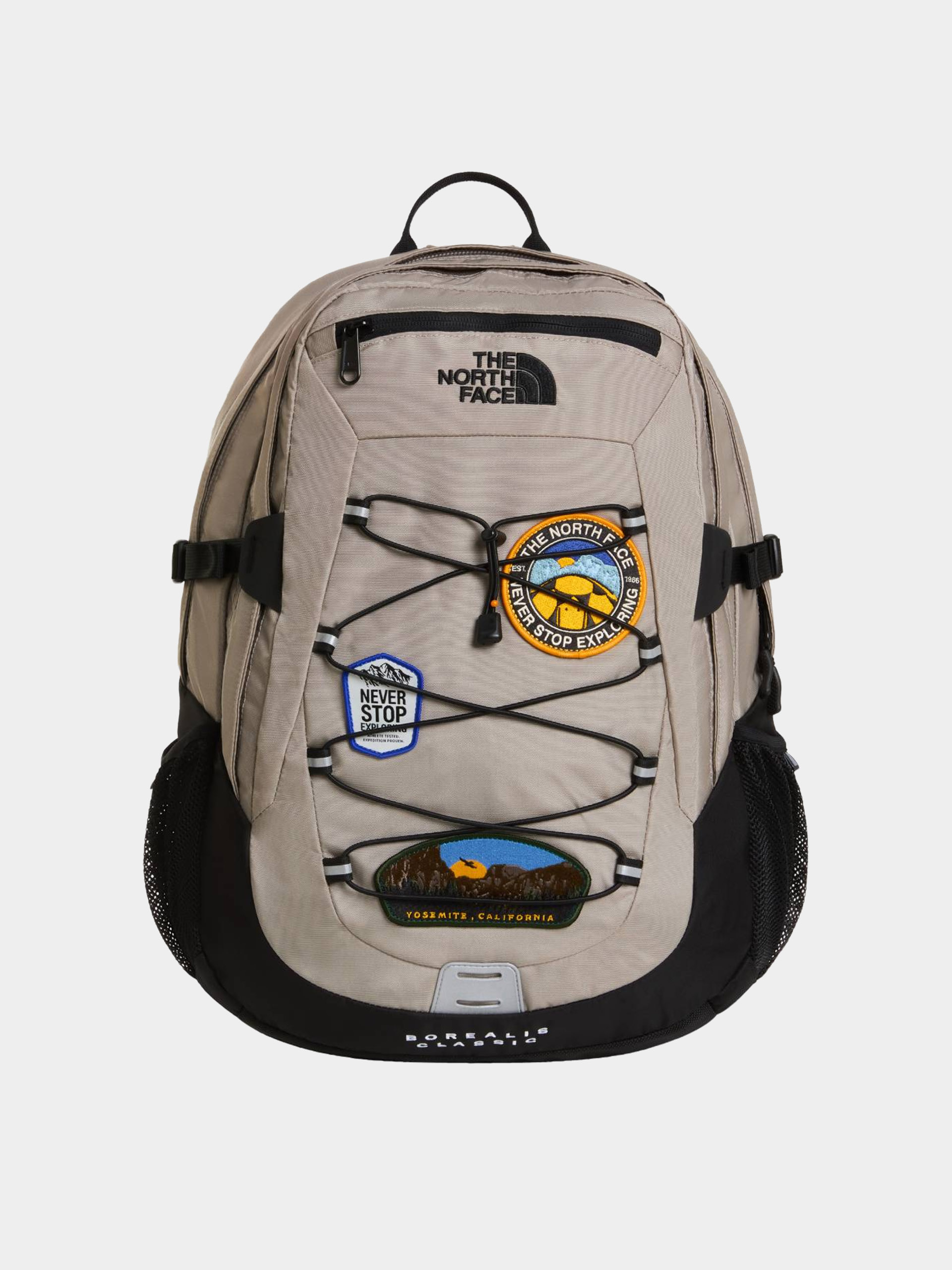 Hu00e1tizsu00e1k The North Face Borealis Classic Patch (stone slab/tnf black/pa)
