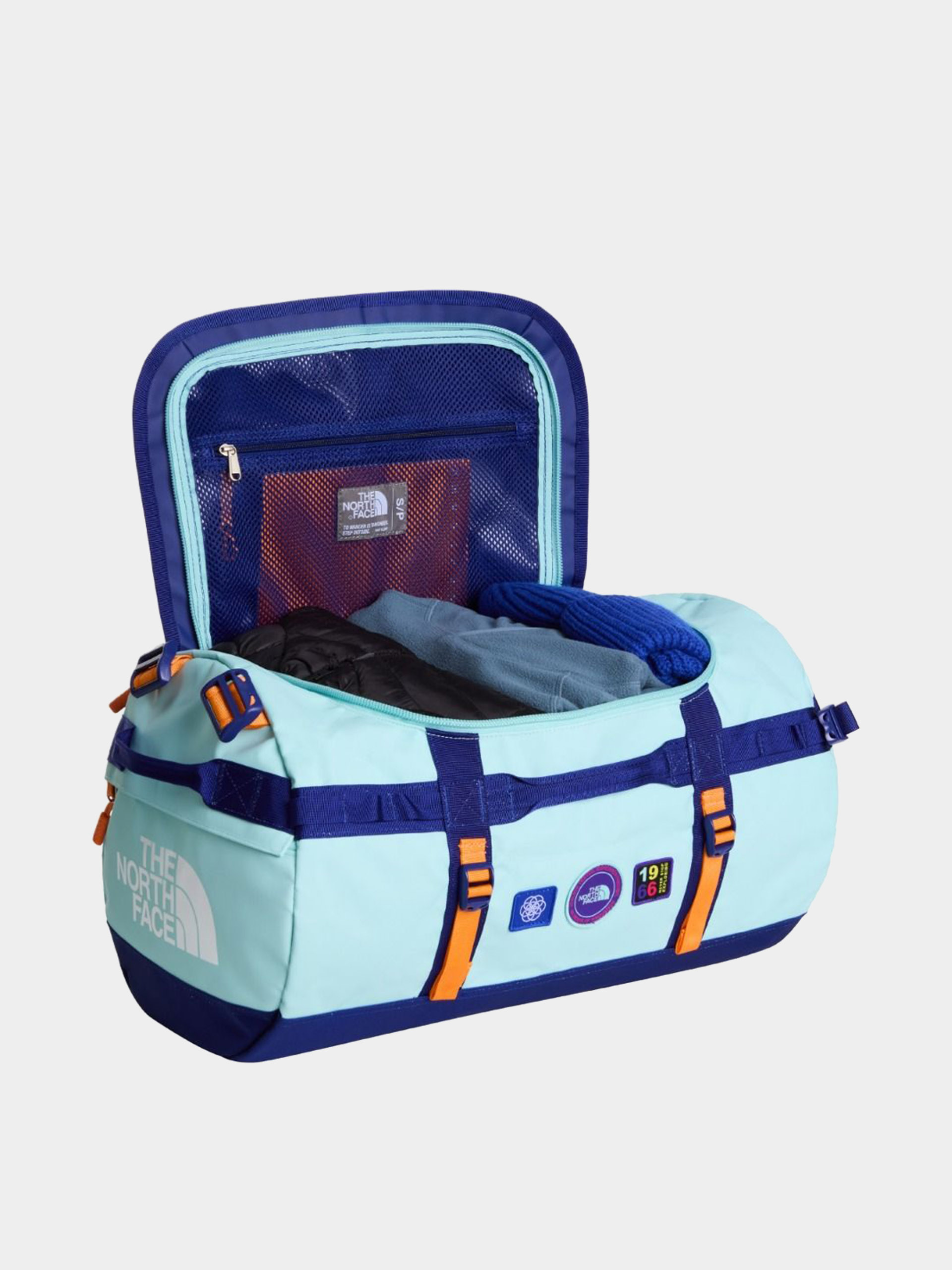Táska The North Face Base Camp Duffel S (canal blue/bold blue/pa)