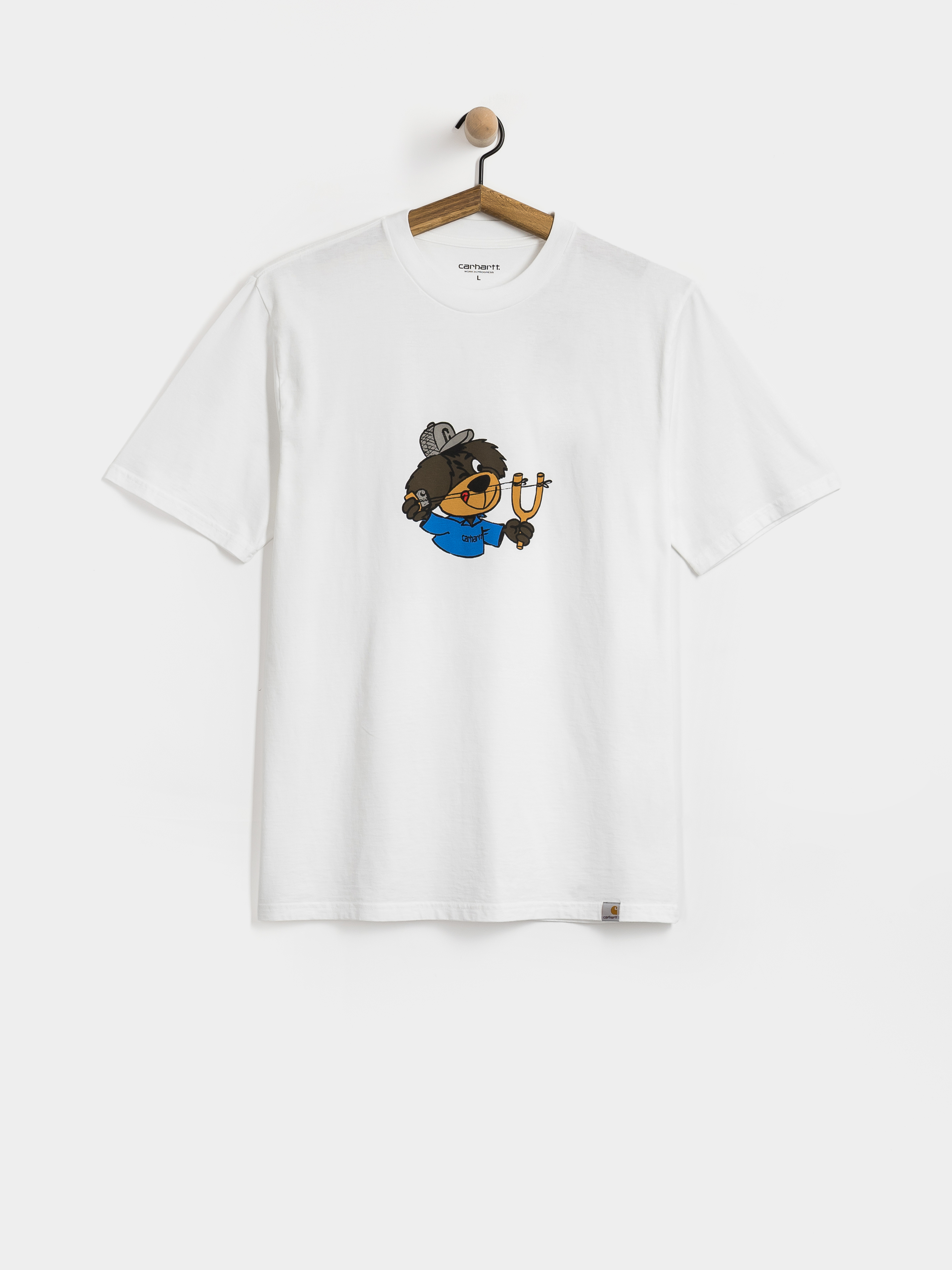 Carhartt WIP Slingshot Pu00f3lu00f3 (white/heavy enzyme wash)