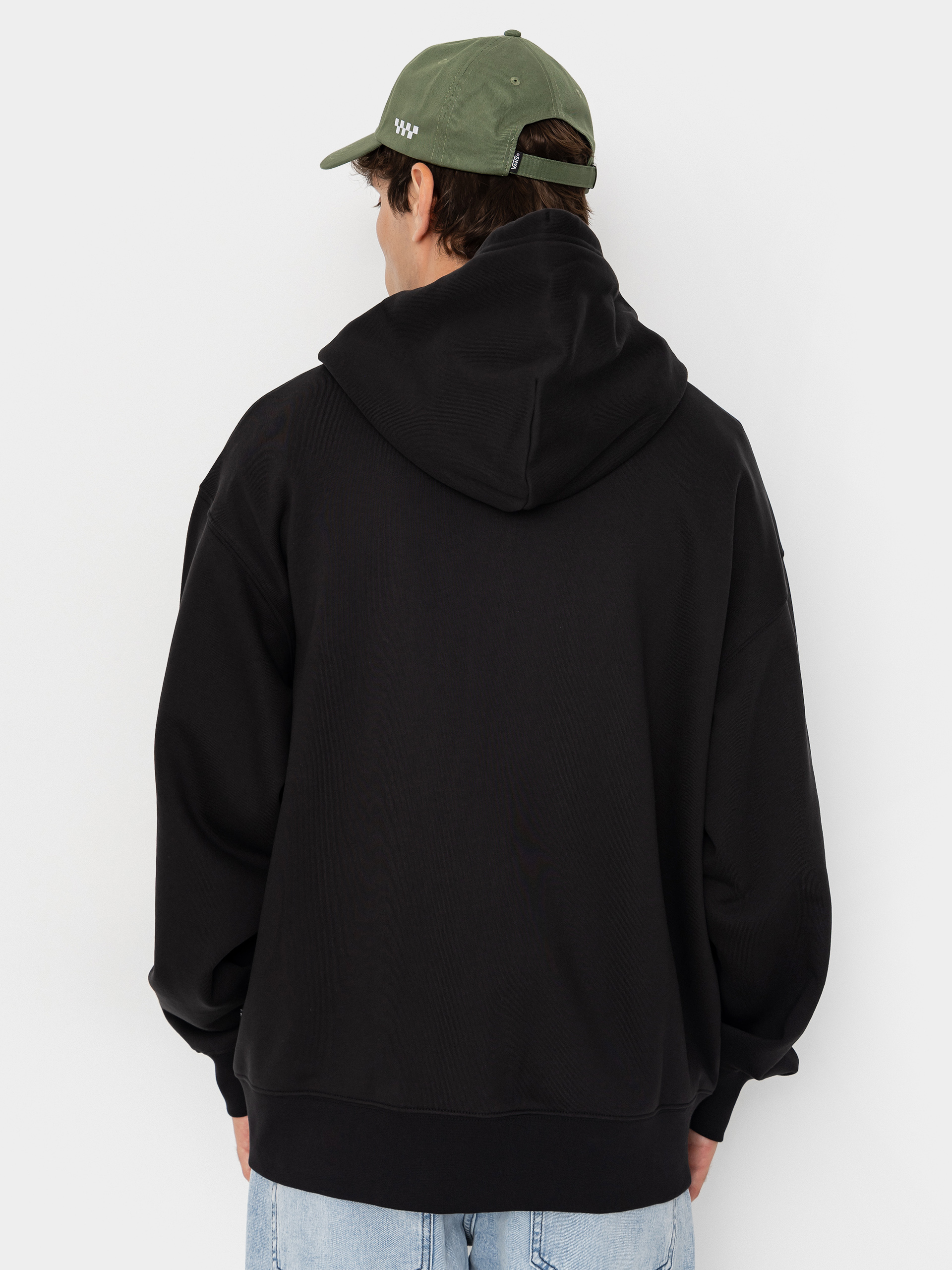 Kapucnis pulóver Vans Left Chest ZHD (black)