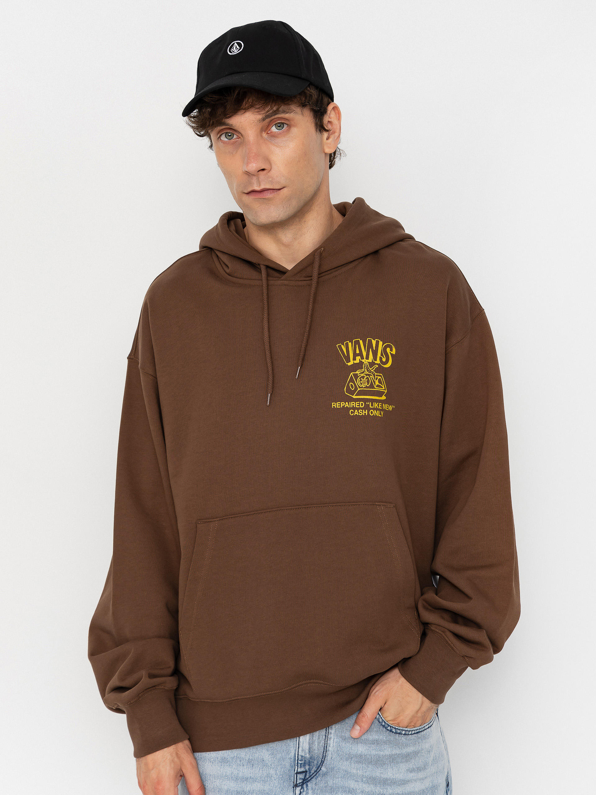 Kapucnis pulu00f3ver Vans Refurbed HD (vintage cocoa)