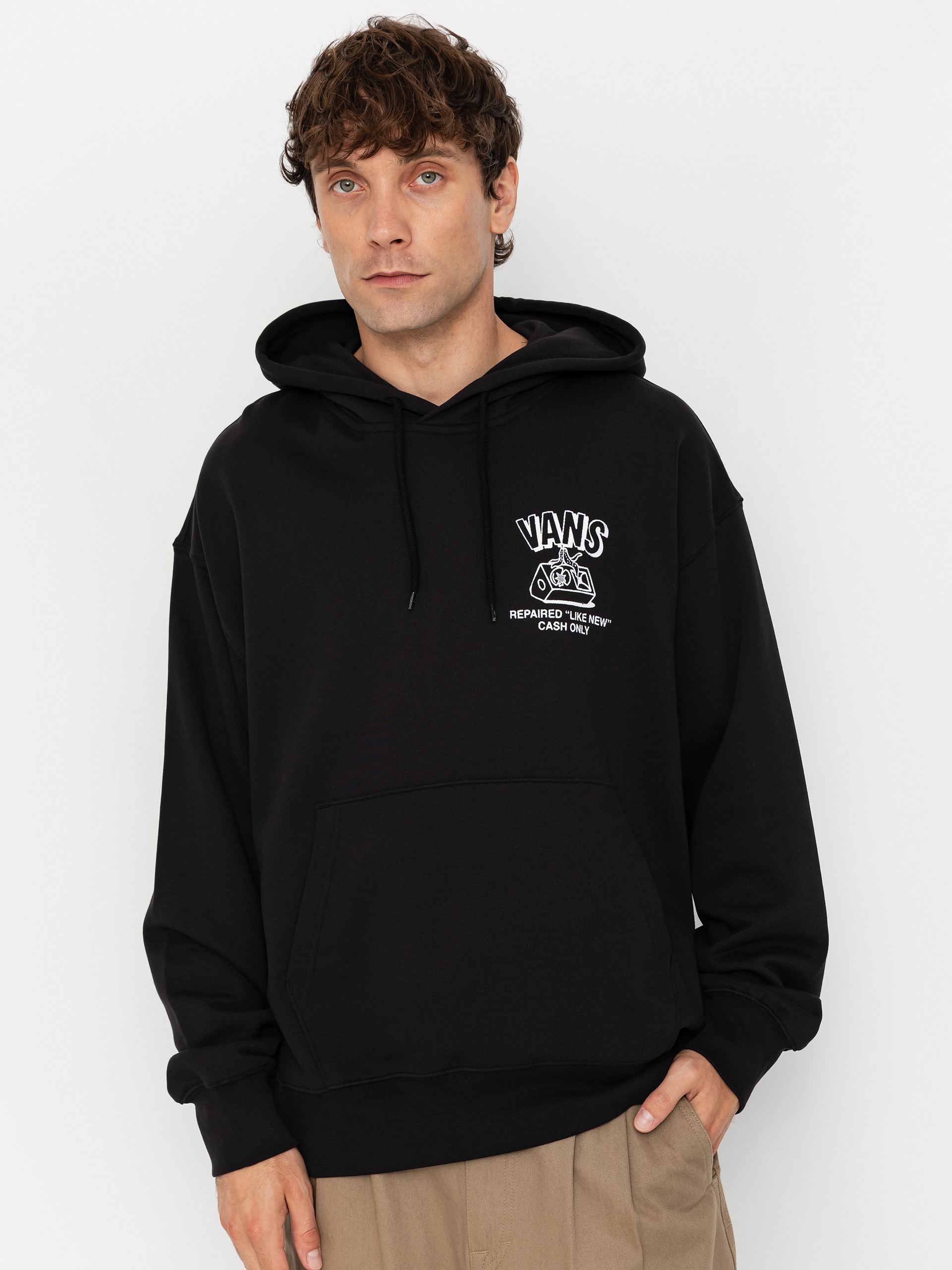 Kapucnis pulóver Vans Refurbed HD (black)