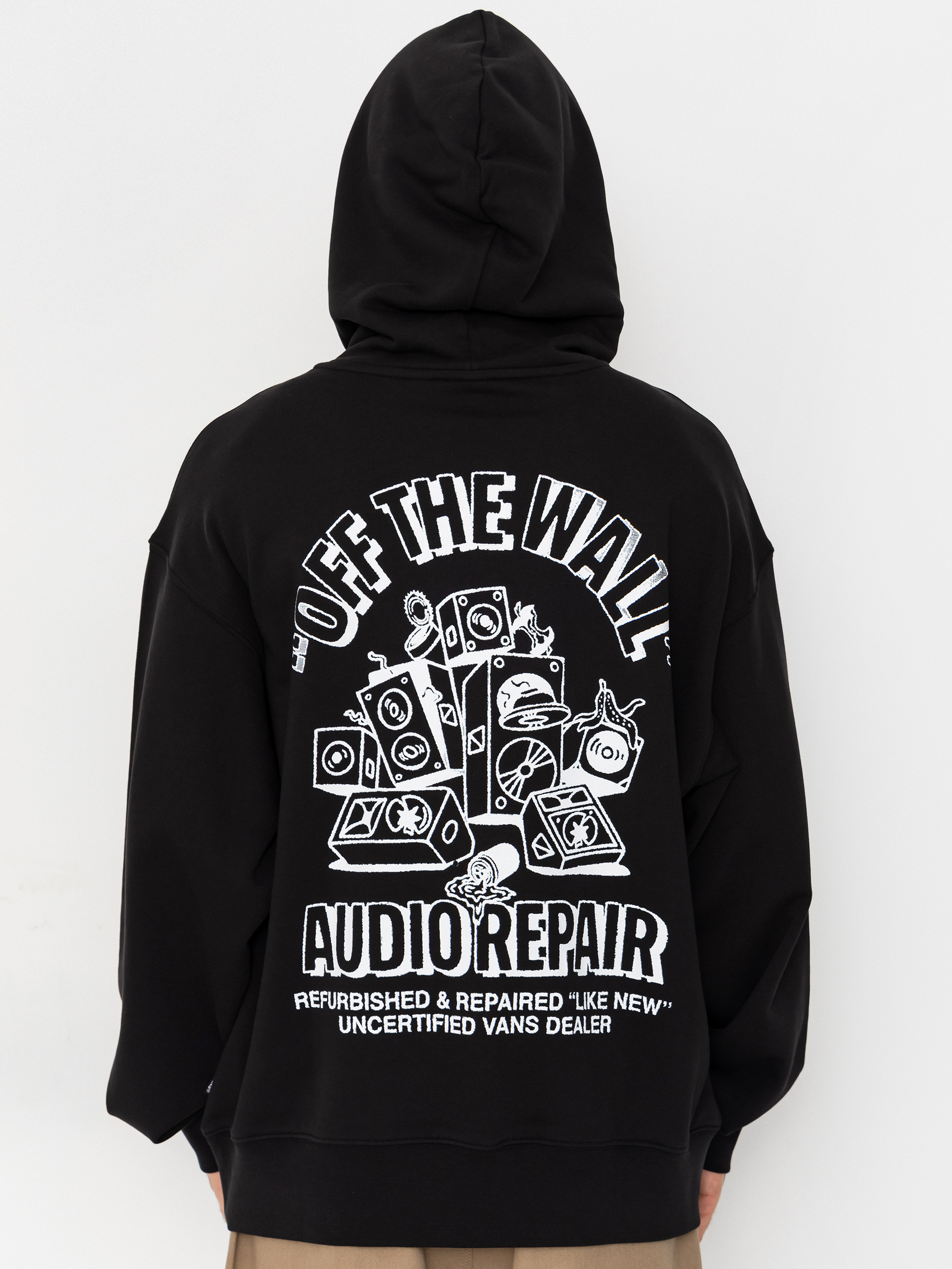 Kapucnis pulóver Vans Refurbed HD (black)