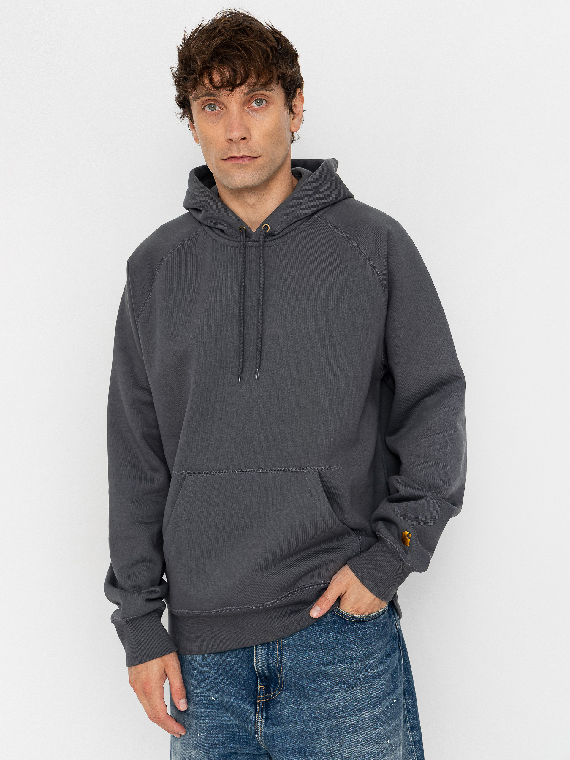 Carhartt WIP Chase HD Kapucnis pulu00f3ver (styx/gold)