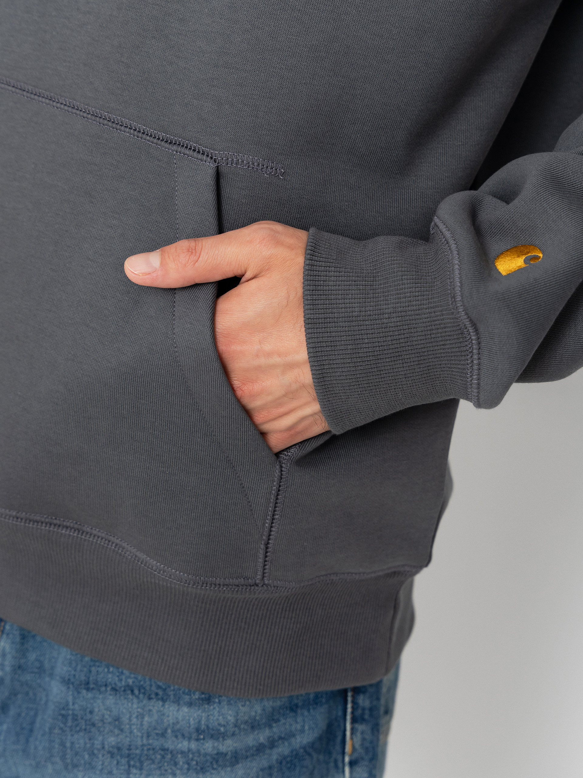 Carhartt WIP Chase HD Kapucnis pulóver (styx/gold)