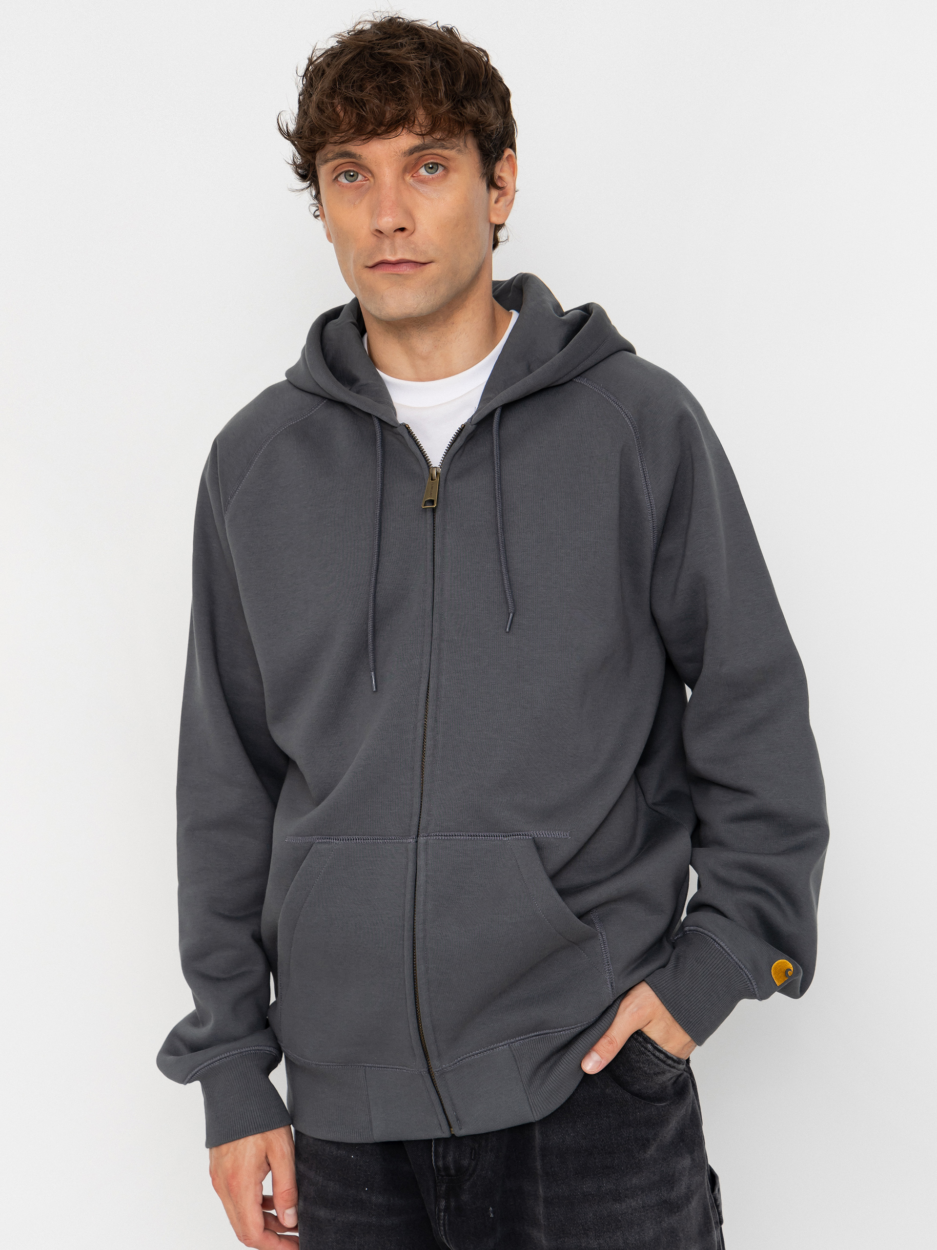 Carhartt WIP Chase ZHD Kapucnis pulu00f3ver (styx/gold)
