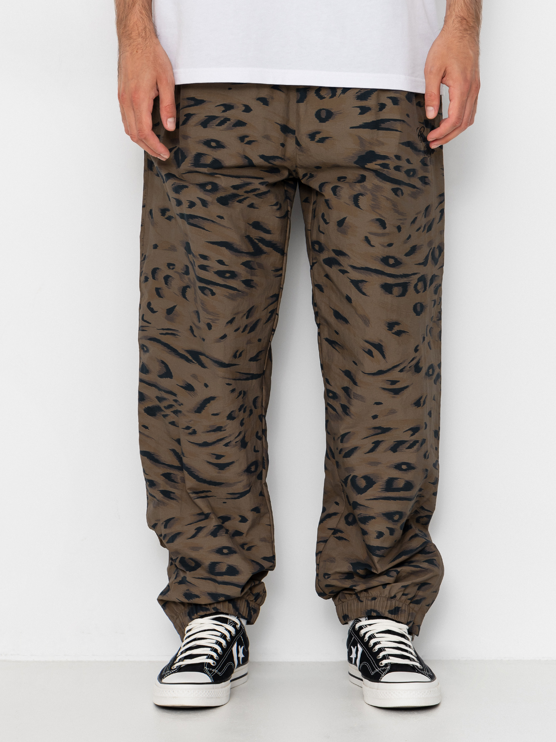 Carhartt WIP Travon Kisnadrág (duck feather print cypress/black)