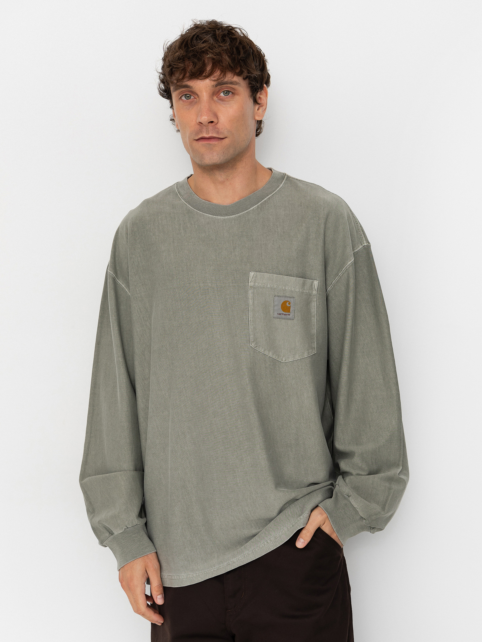 Carhartt WIP Loose Pocket Hosszu00fa ujju00fa felsu0151 (shady green)