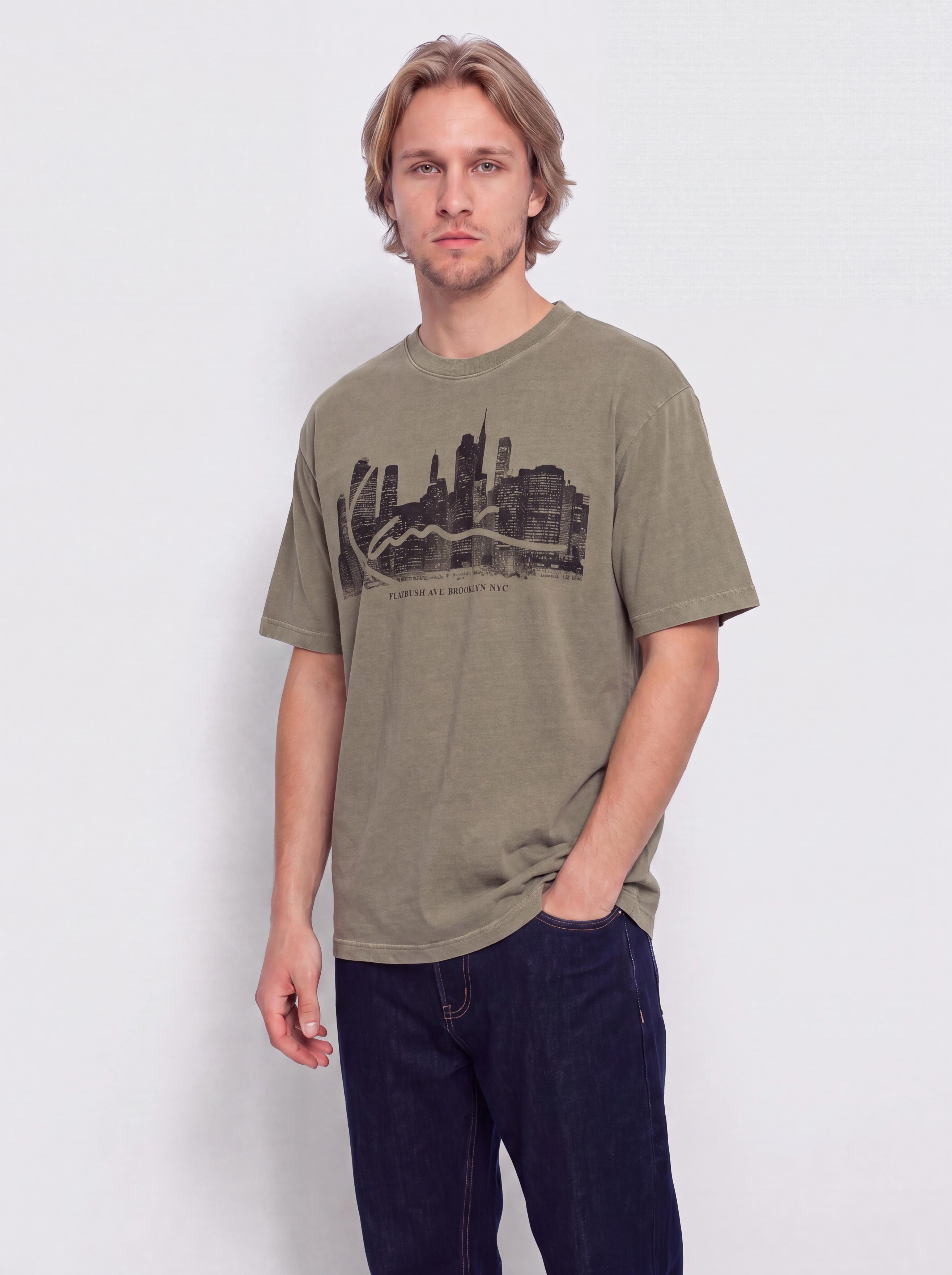 Karl Kani Signature Skyline Washed Boxy Póló