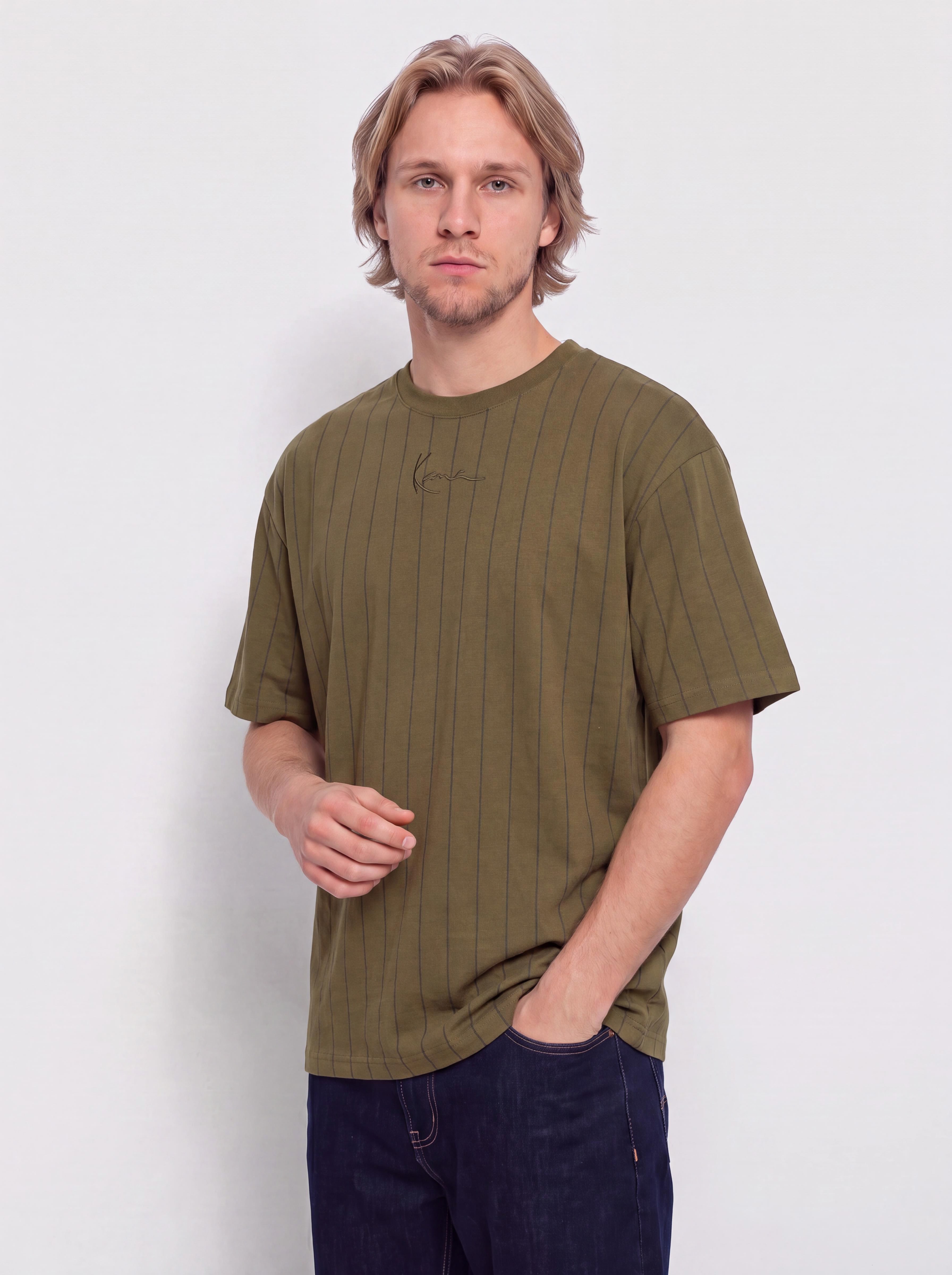 Karl Kani Small Signature Essential Pinstripe Póló
