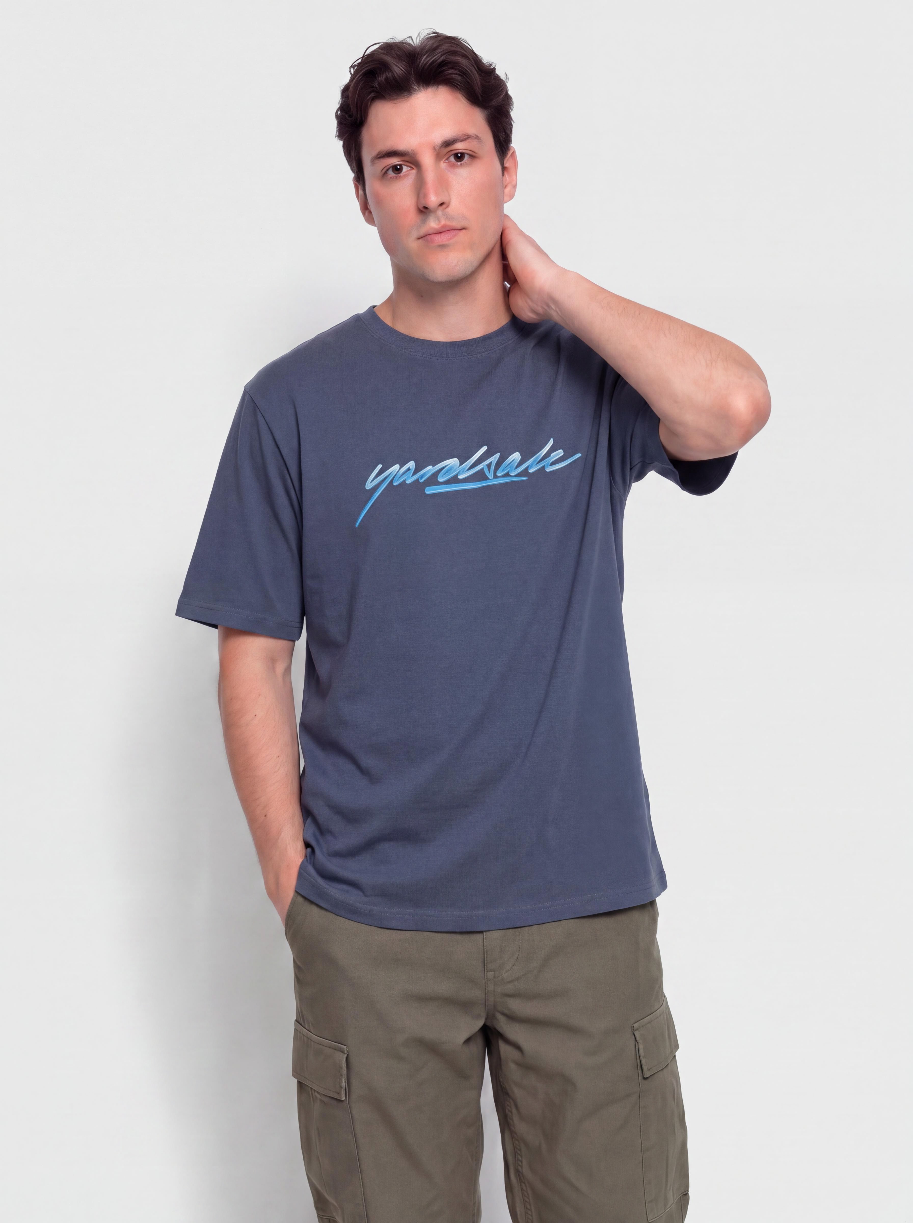 Yardsale Washed Script Póló (blue)
