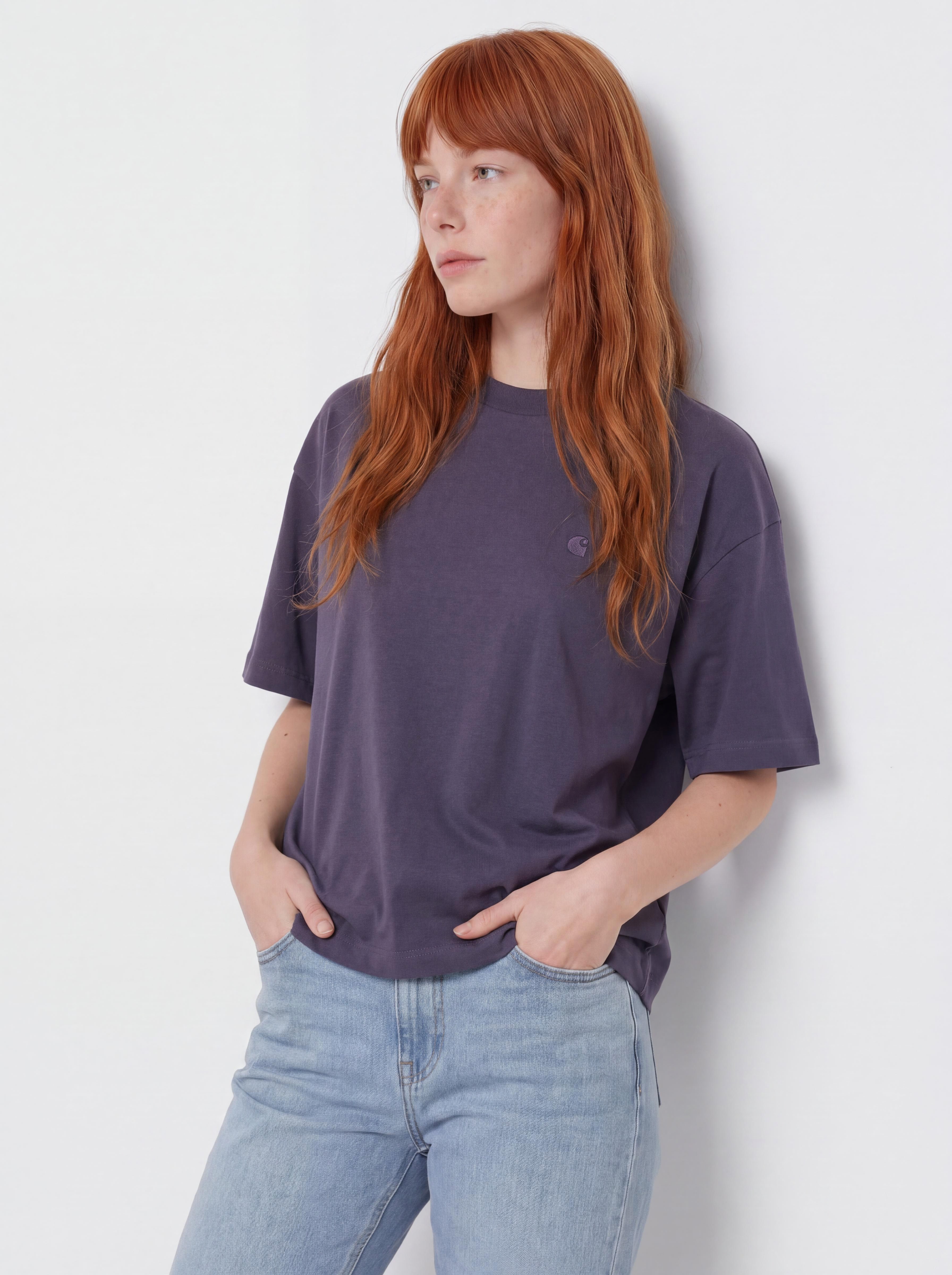 Póló Carhartt WIP Chester Wmn (shady purple)