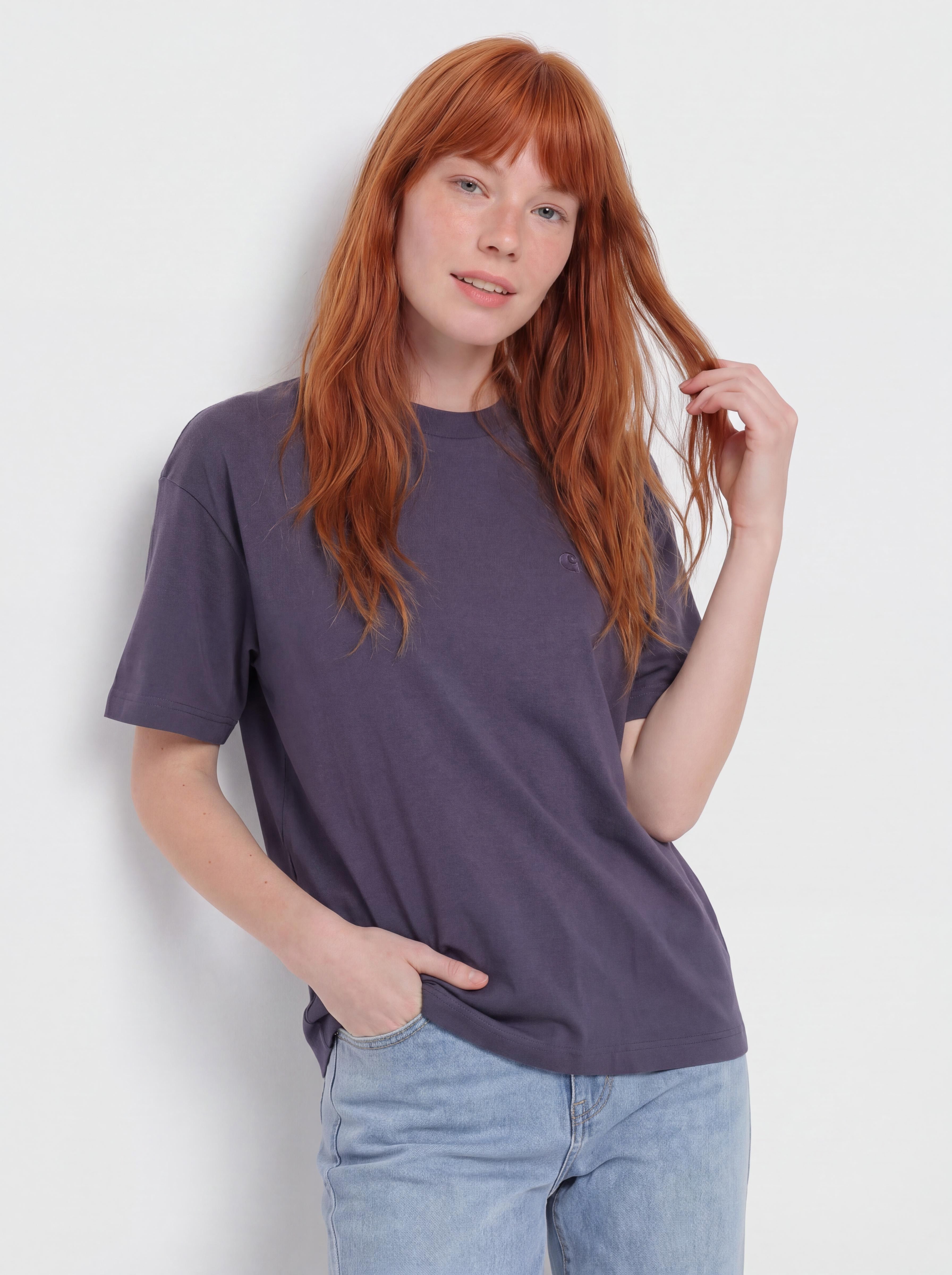 Póló Carhartt WIP Chester Wmn (shady purple)