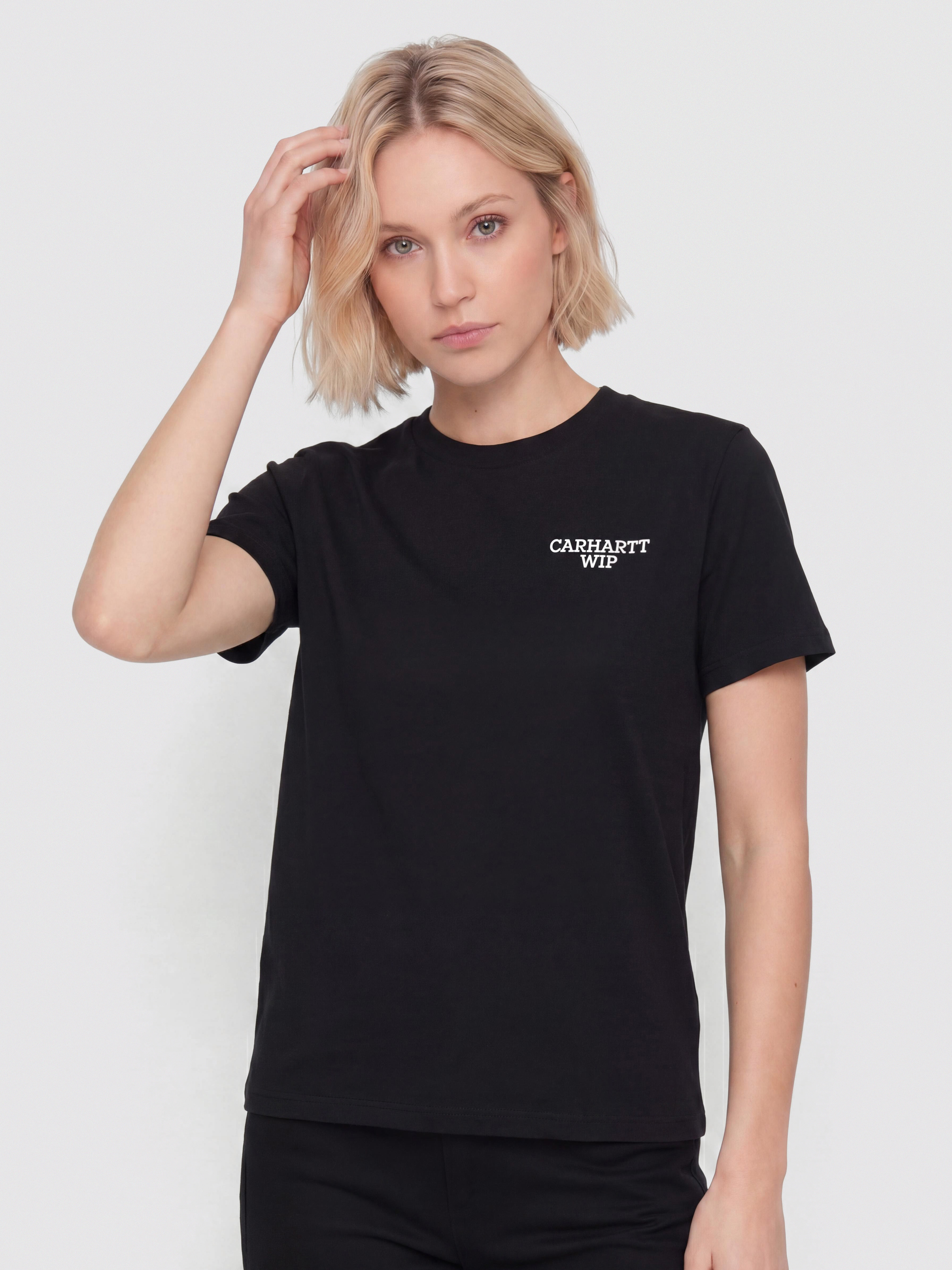 Póló Carhartt WIP Hugging Cats Wmn (black)