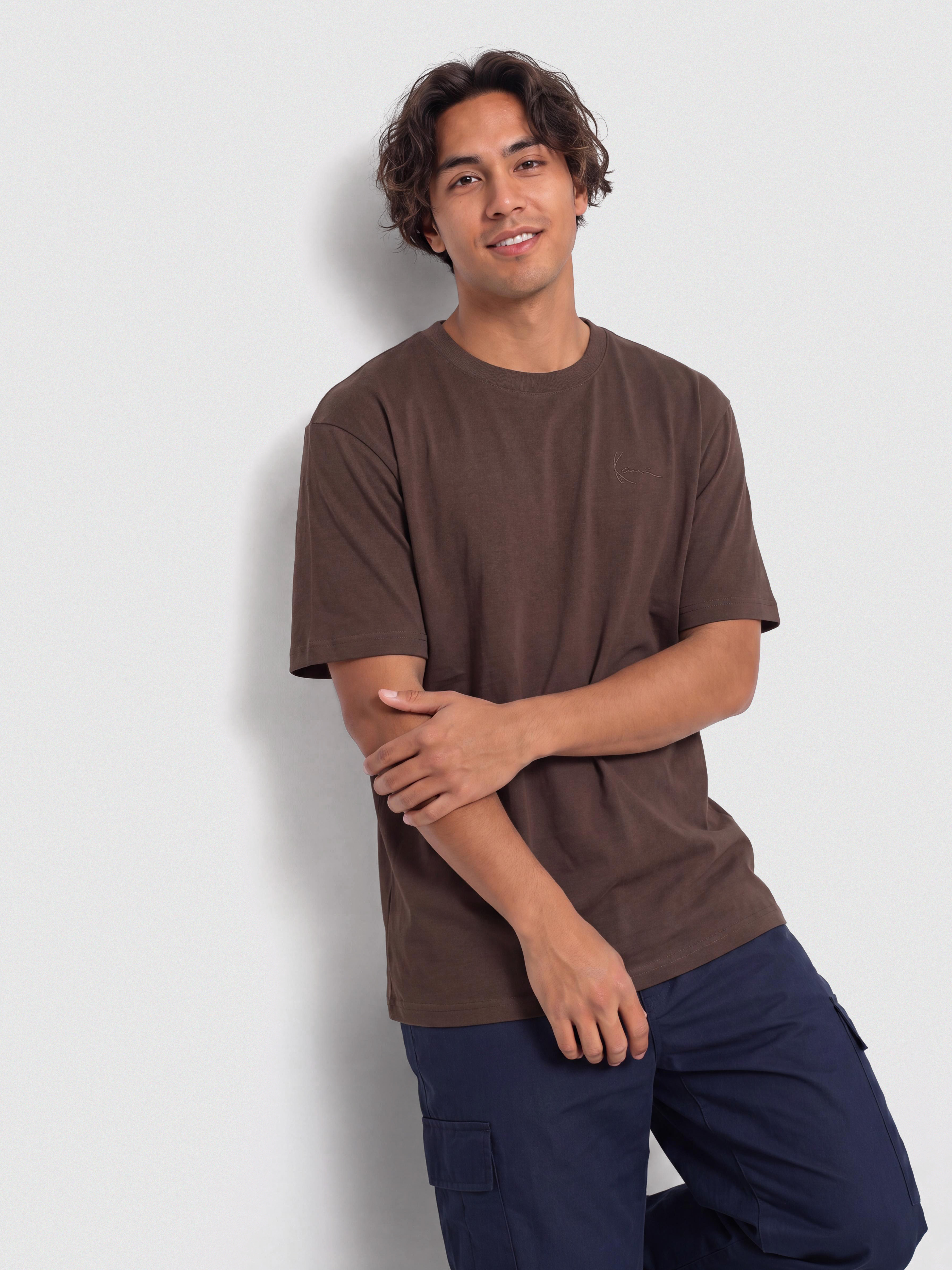 Karl Kani Slogan Boxy Póló (brown)