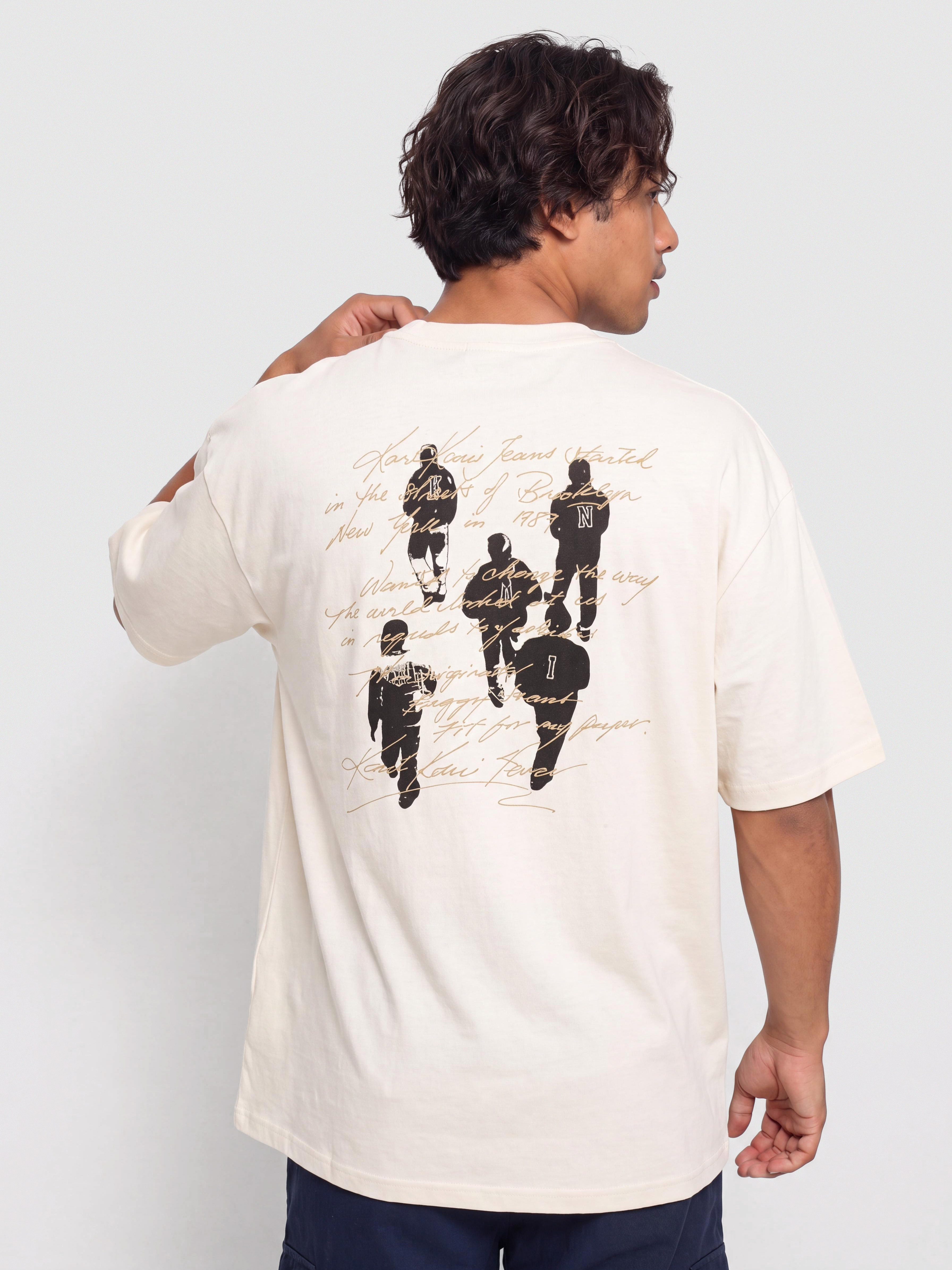 Karl Kani Signature Washed Oversized Póló (white)