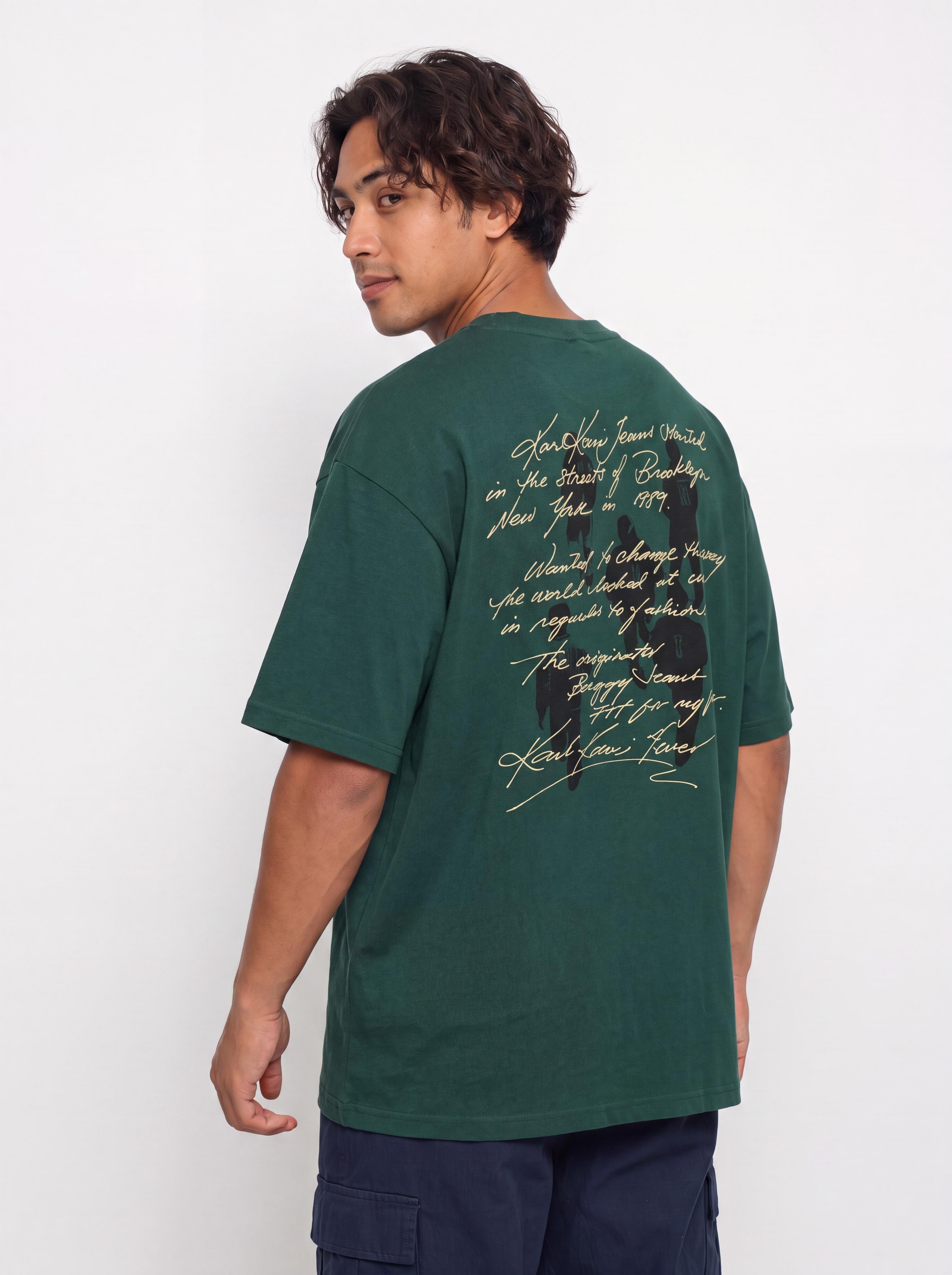 Karl Kani Signature Washed Oversized Póló (green)