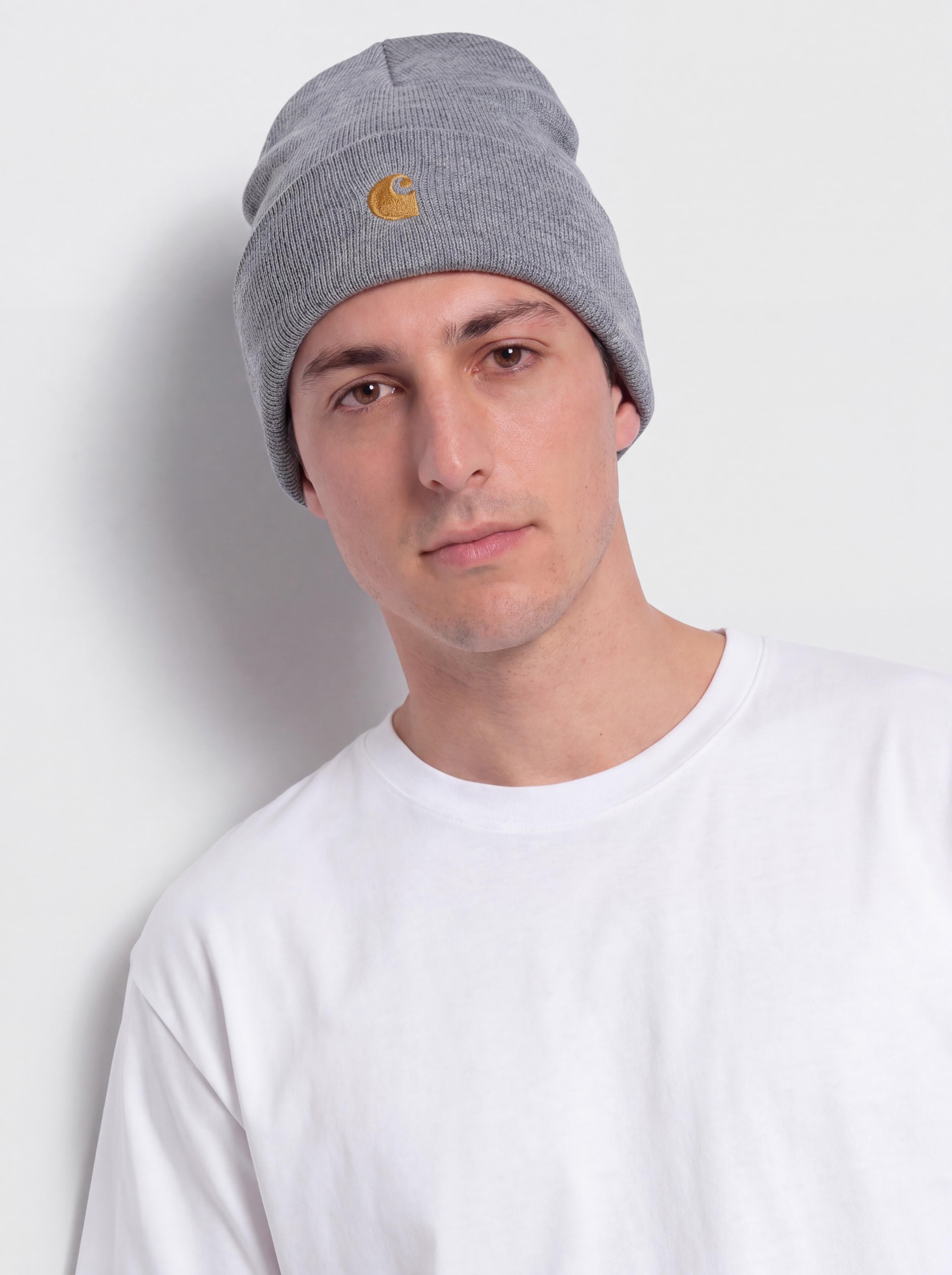Carhartt WIP Chase Sapka (grey heather/gold)