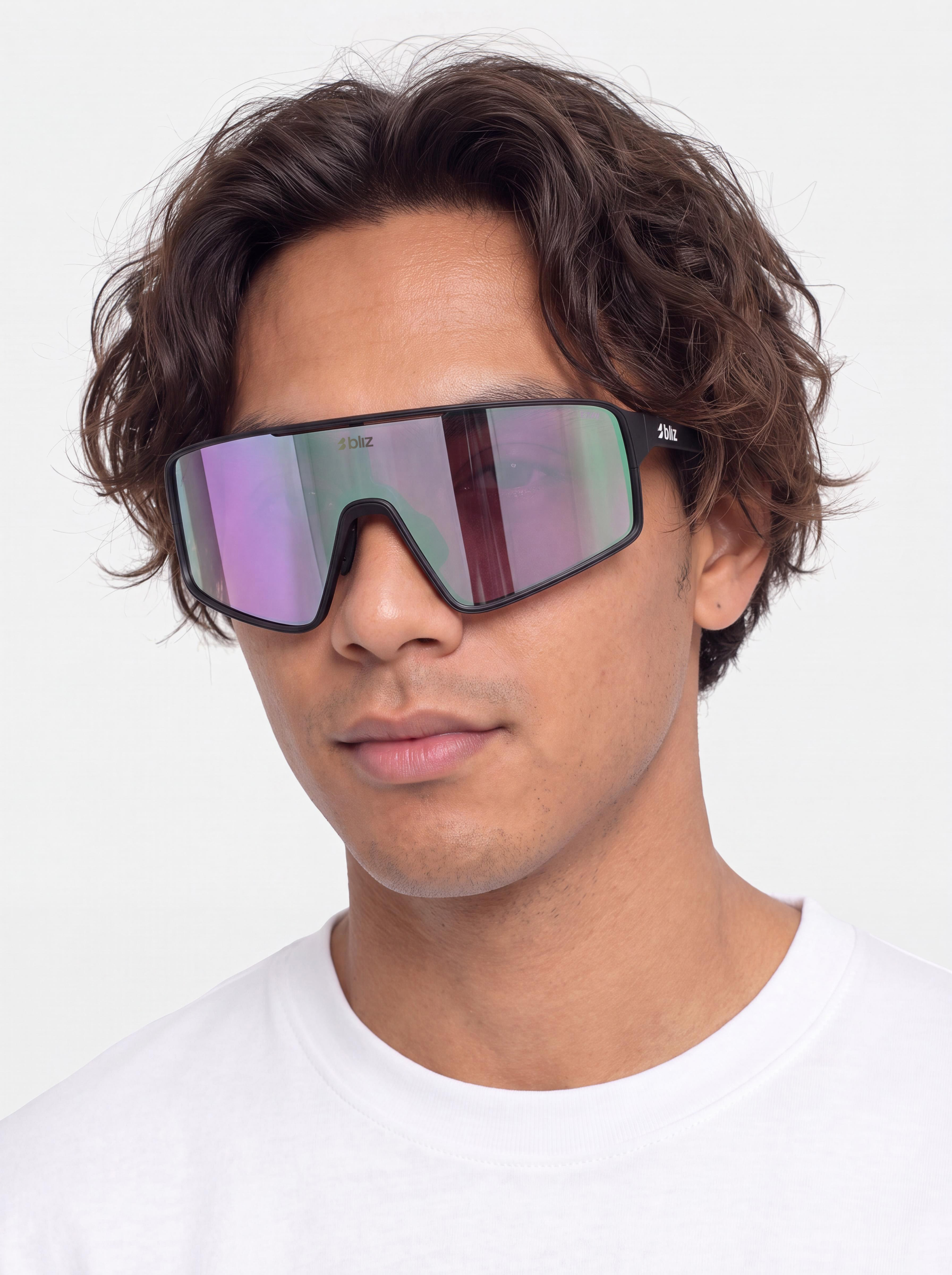 Bliz P001 Napszemüvegek (matt black/nano optics nordic light begonia - violet w blue multi)