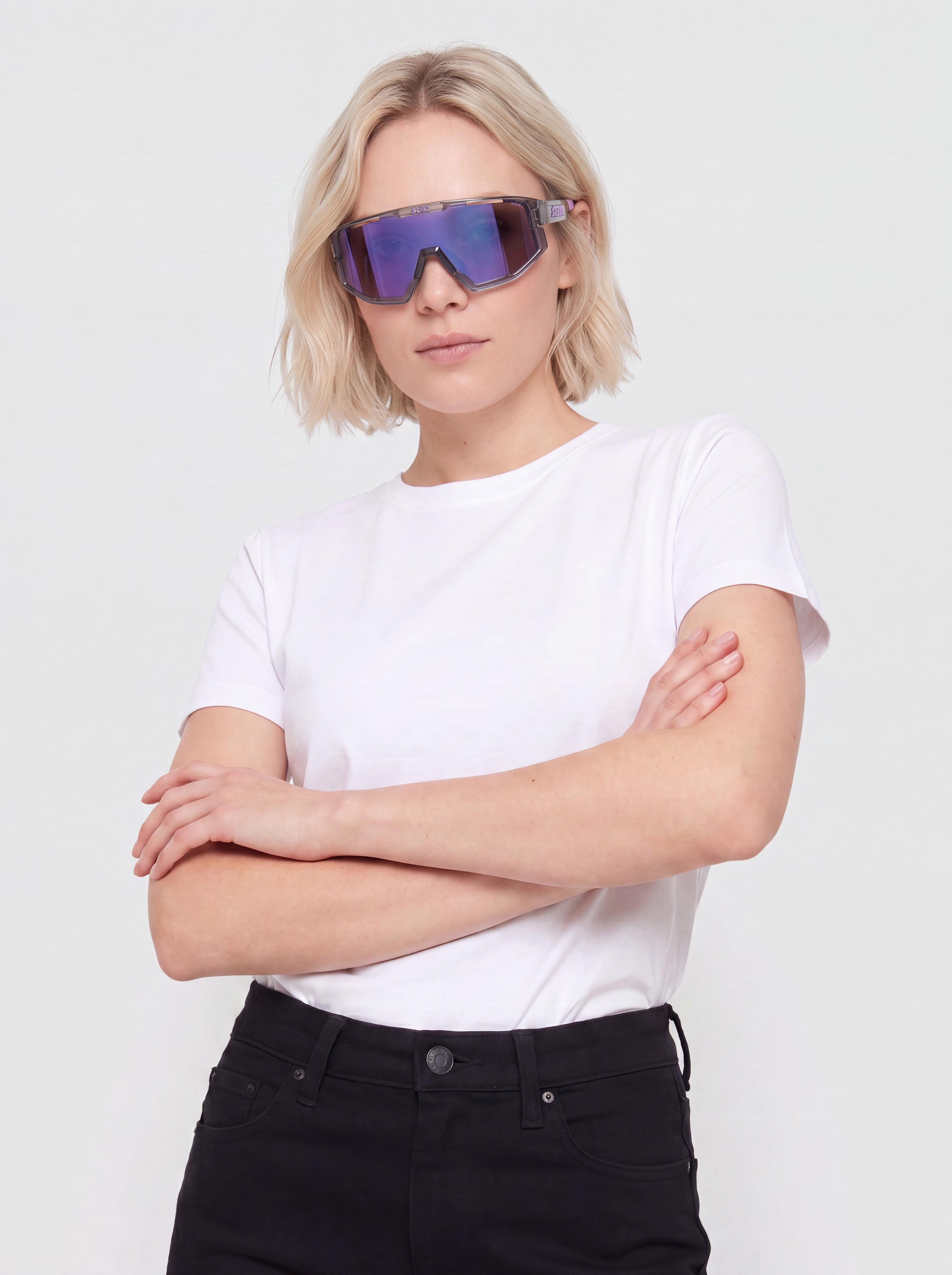 Bliz Fusion Small Napszemüvegek (crystal black/grey w putple multi)