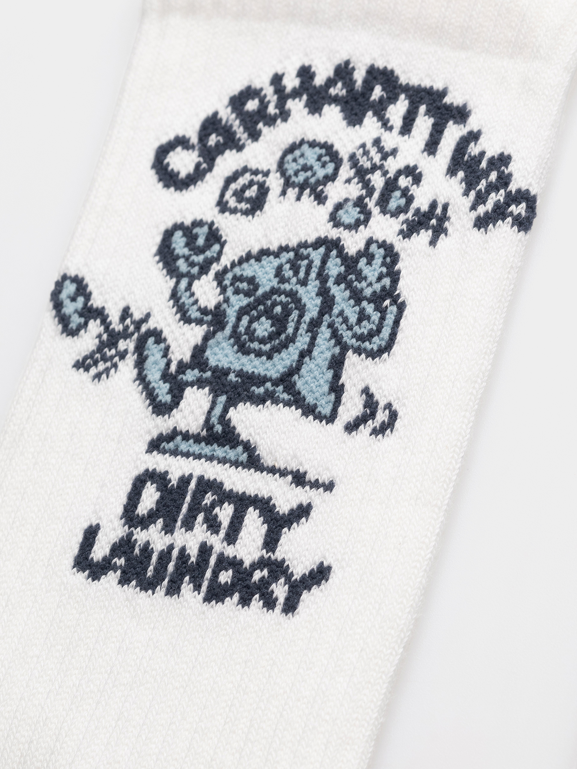 Zokni Carhartt WIP Dirty Laundry (white)